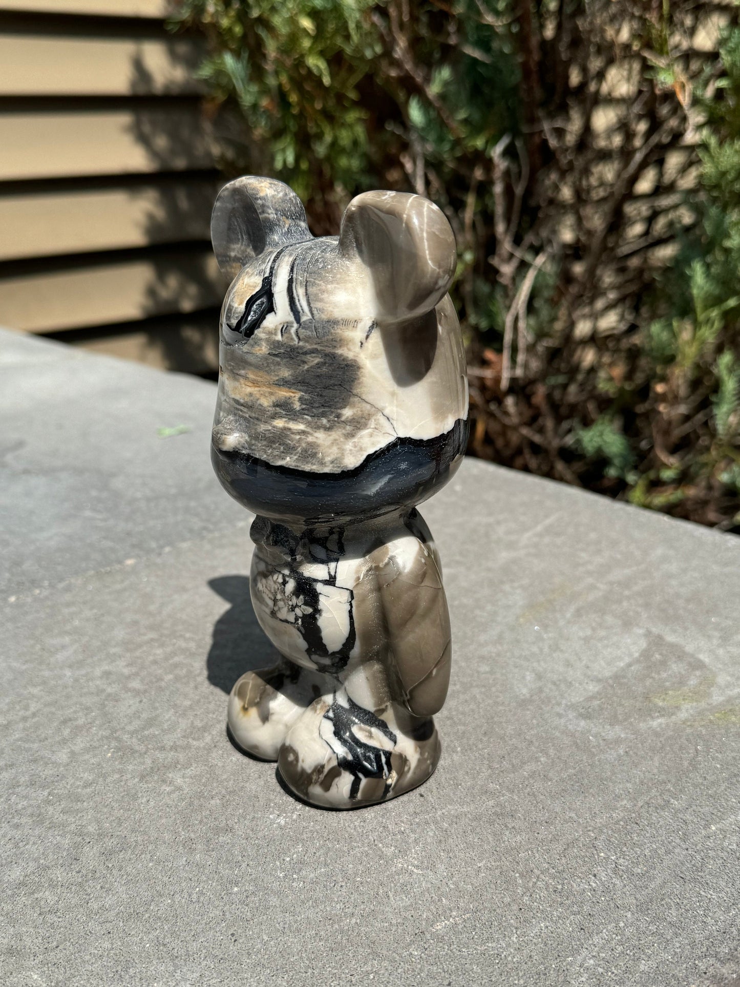 XL Druzy Volcano Agate Mickey Carving (2.13lbs)