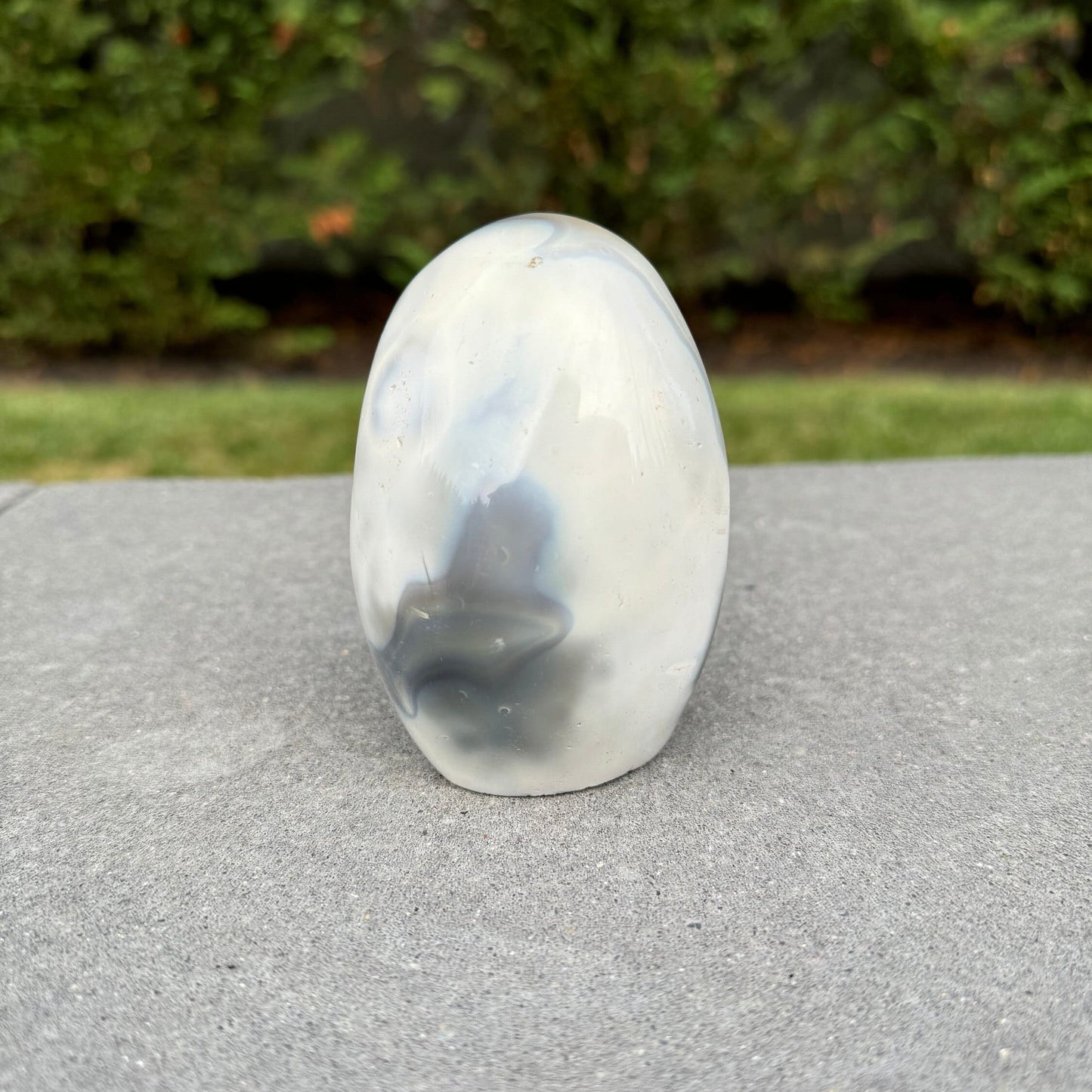 Orca Agate Freeform with Druzy Amethyst