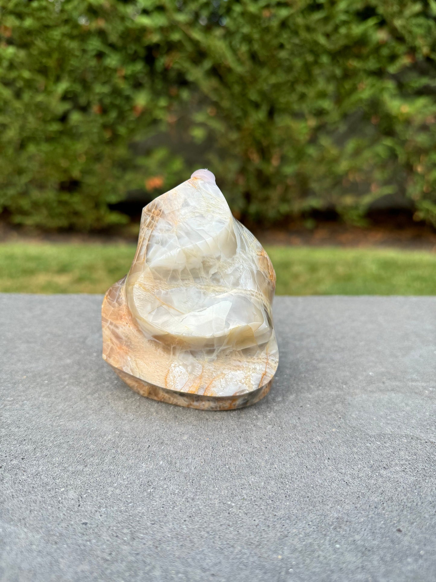 Flashy Peach Moonstone Flame