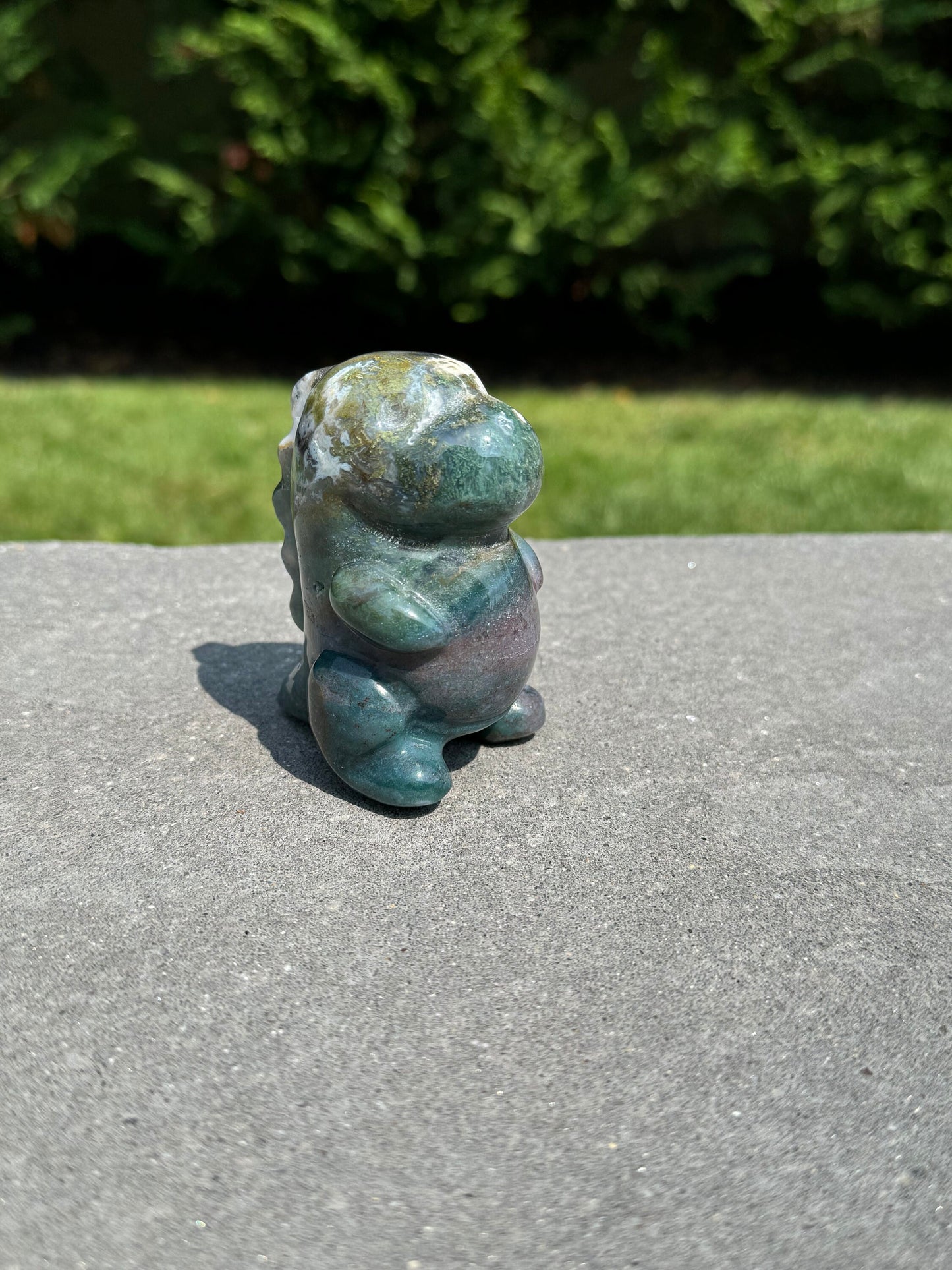 Ocean Jasper Dinosaur Carving