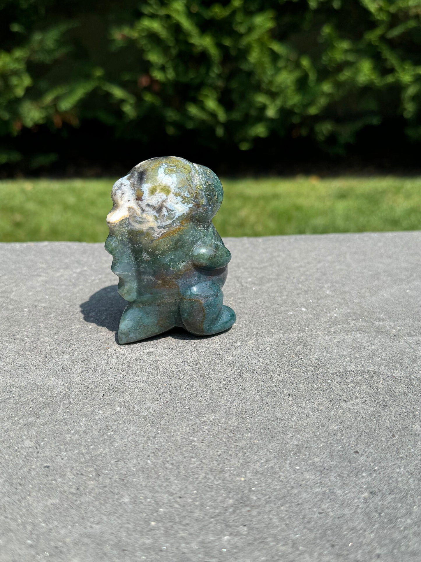 Ocean Jasper Dinosaur Carving