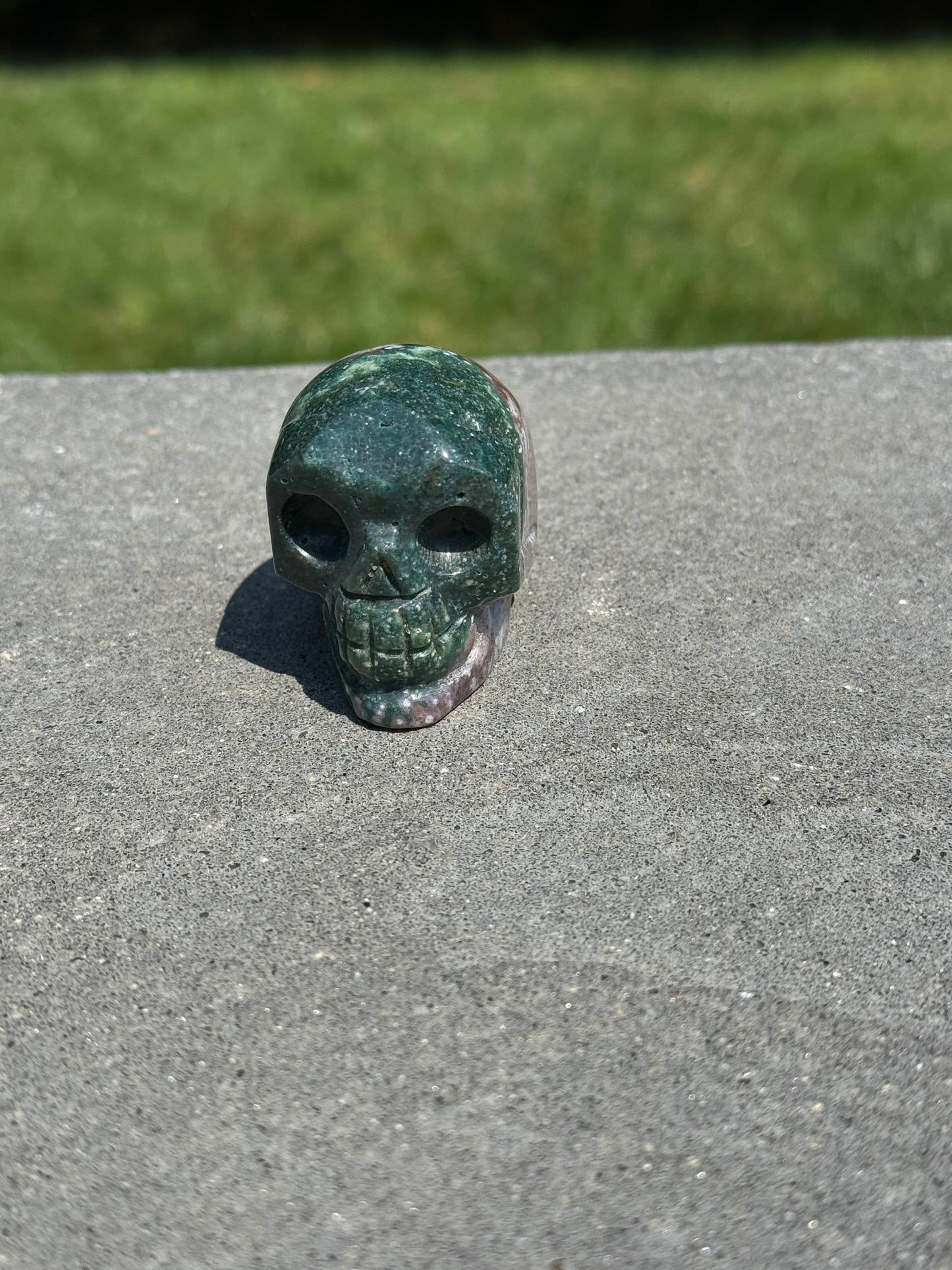 Ocean Jasper Skull