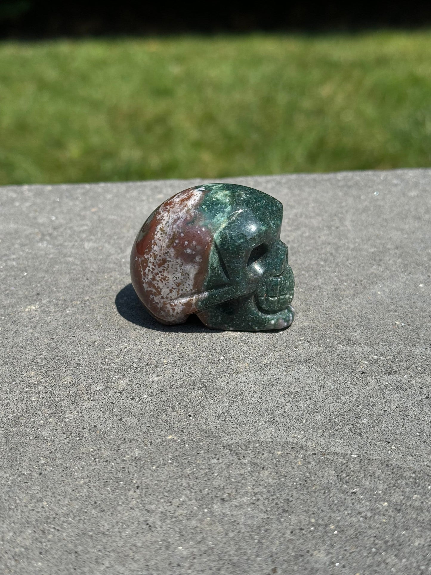 Ocean Jasper Skull
