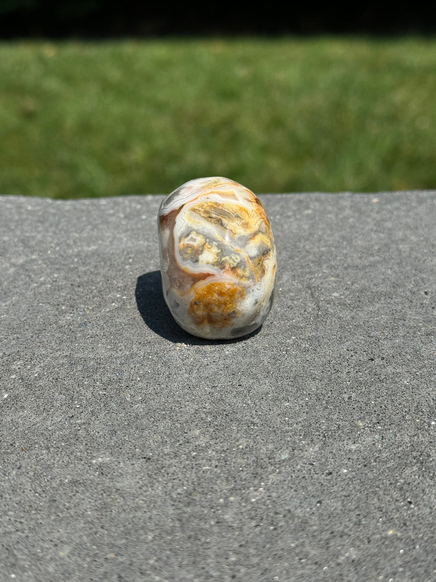 Druzy Crazy Lace Agate Skull