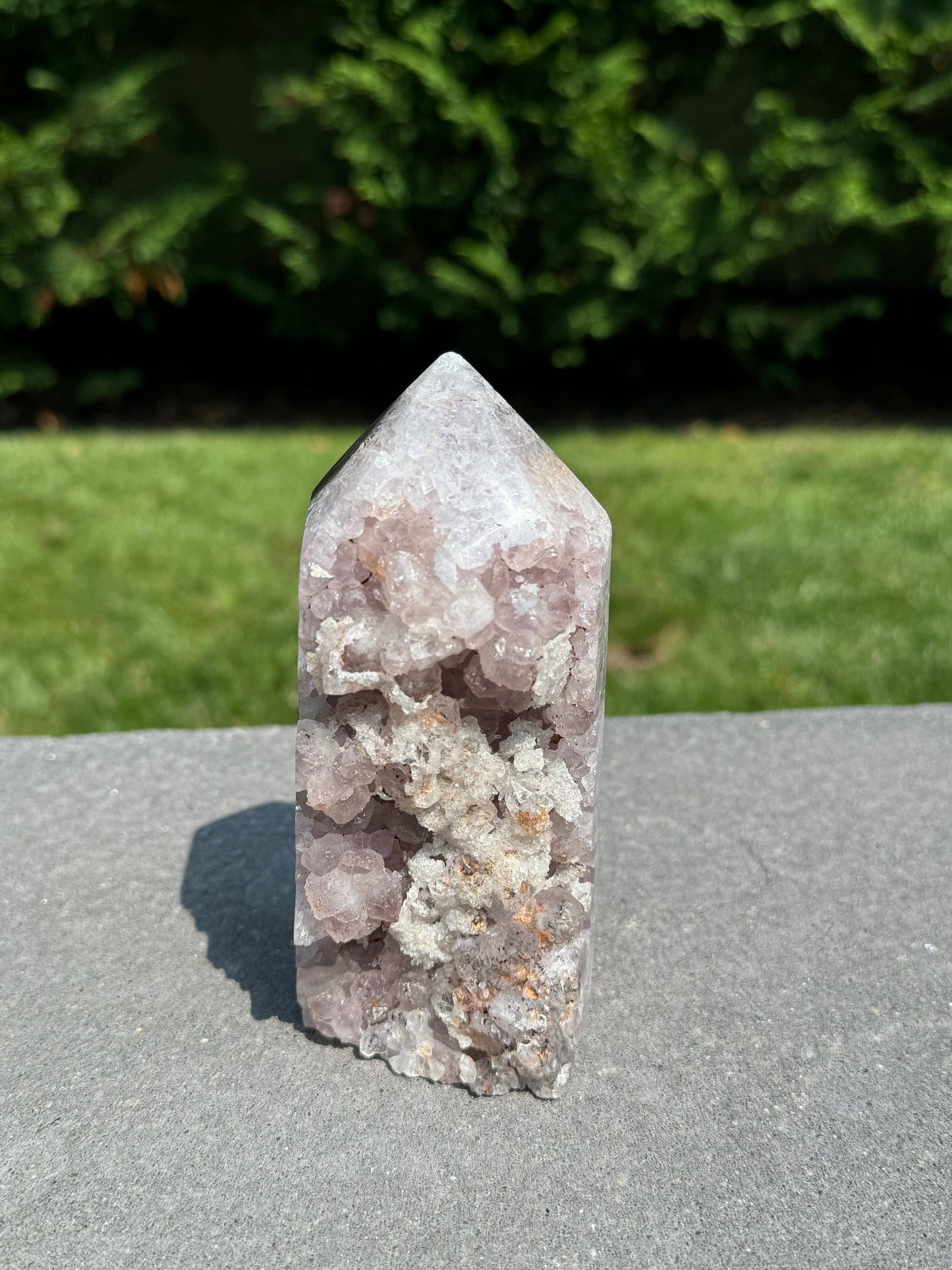 Sugar Druzy Purple Amethyst Tower