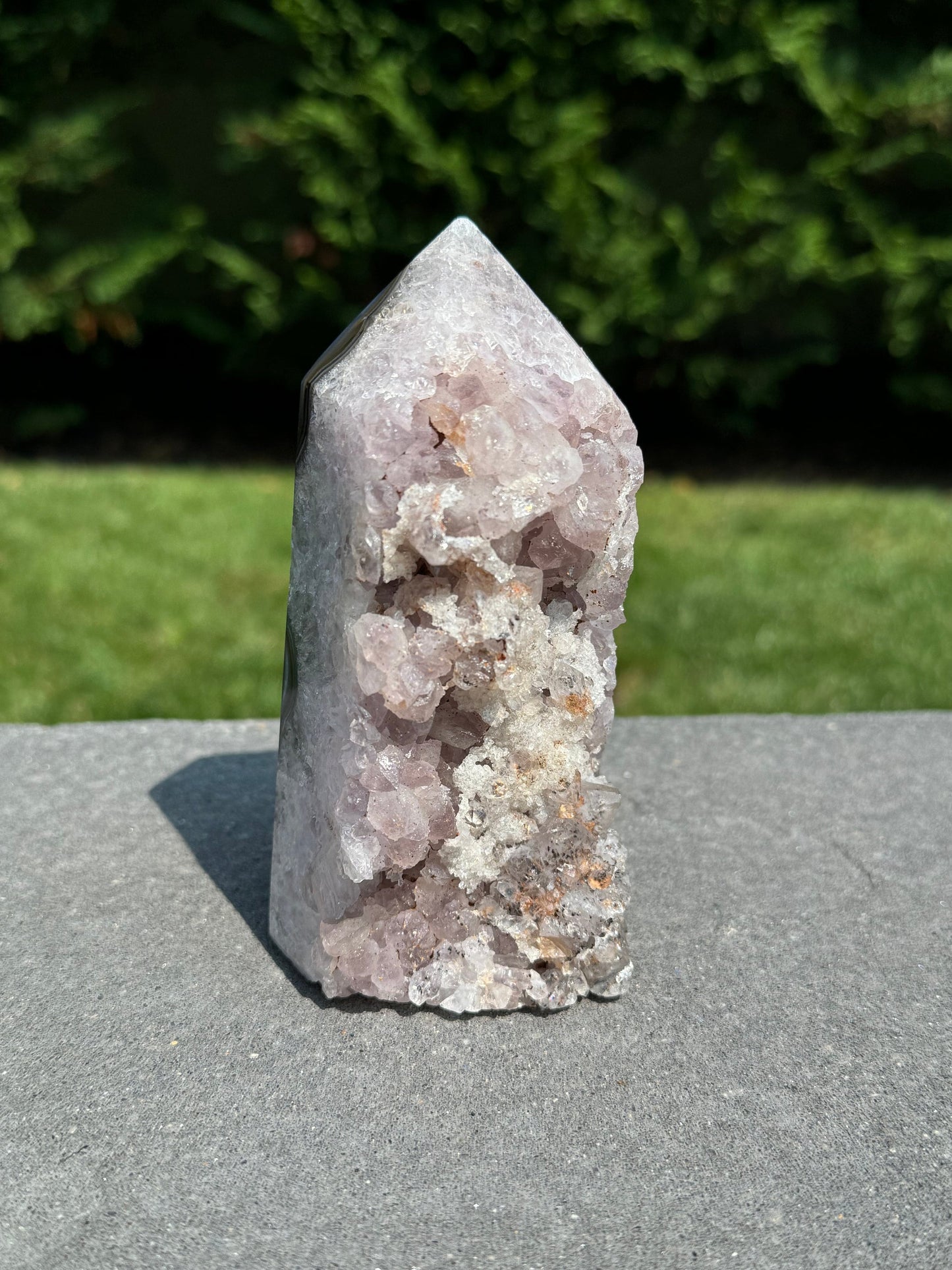 Sugar Druzy Purple Amethyst Tower
