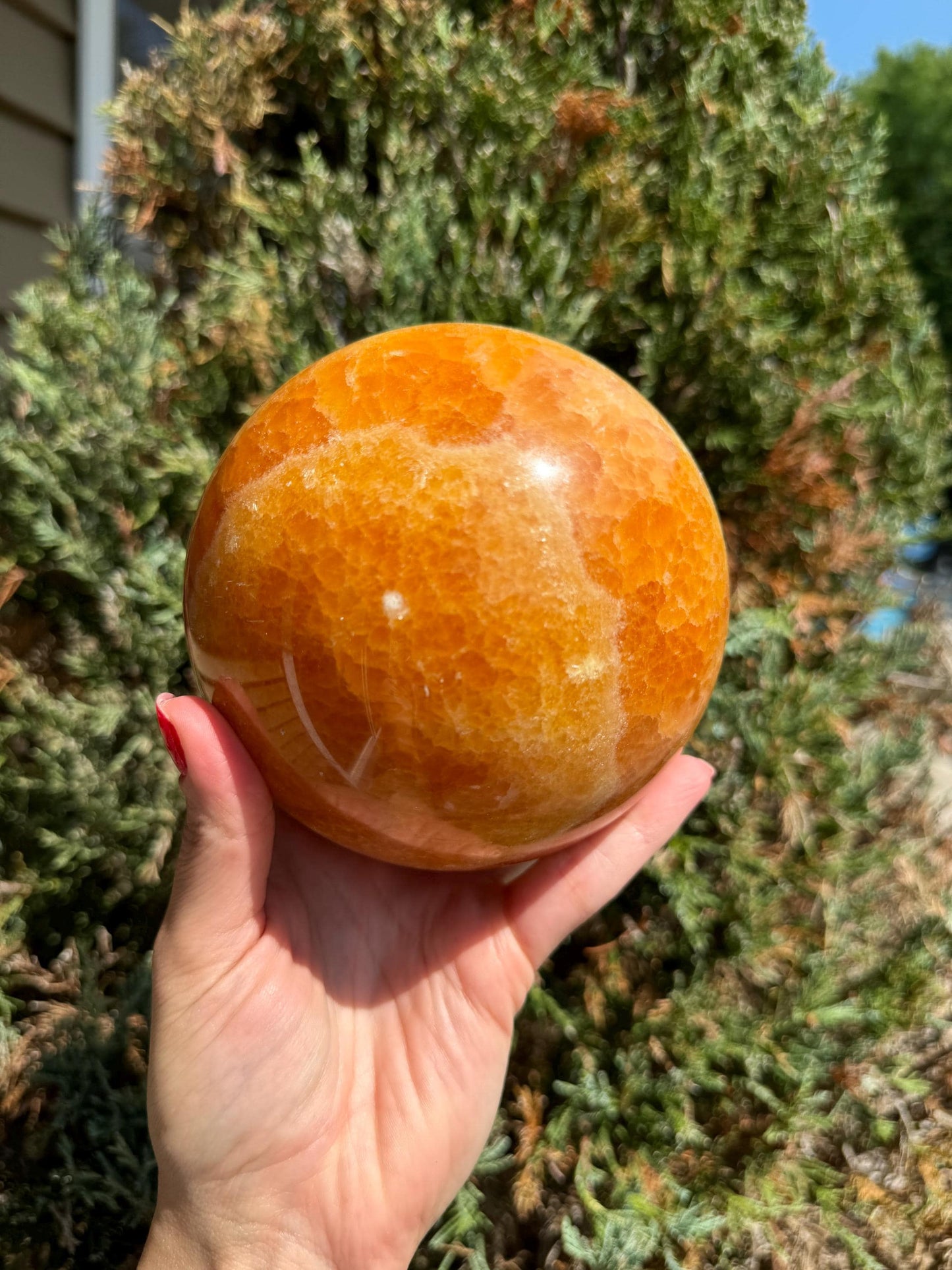 XL Orange Calcite Sphere (112MM)