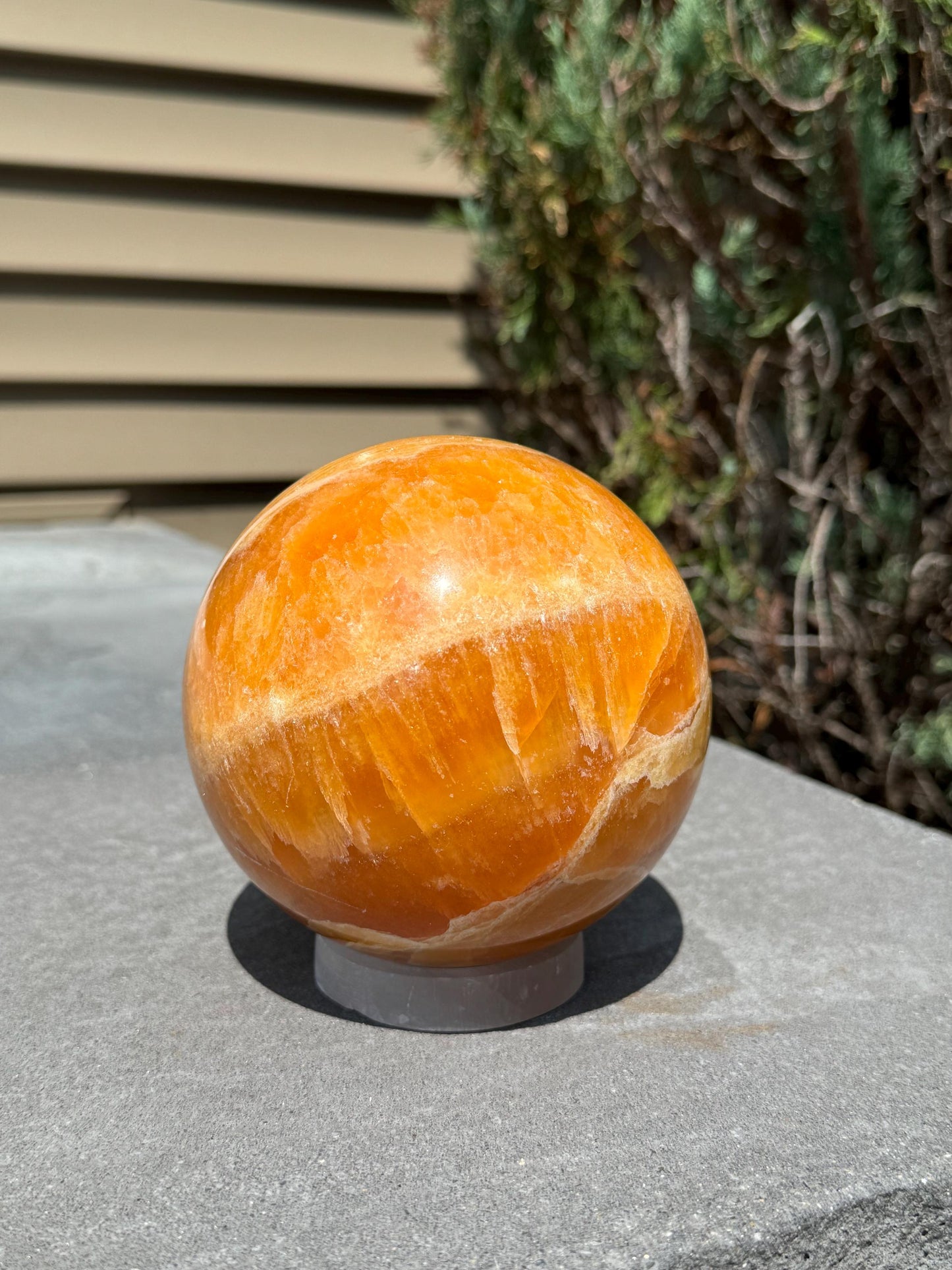XL Orange Calcite Sphere (112MM)