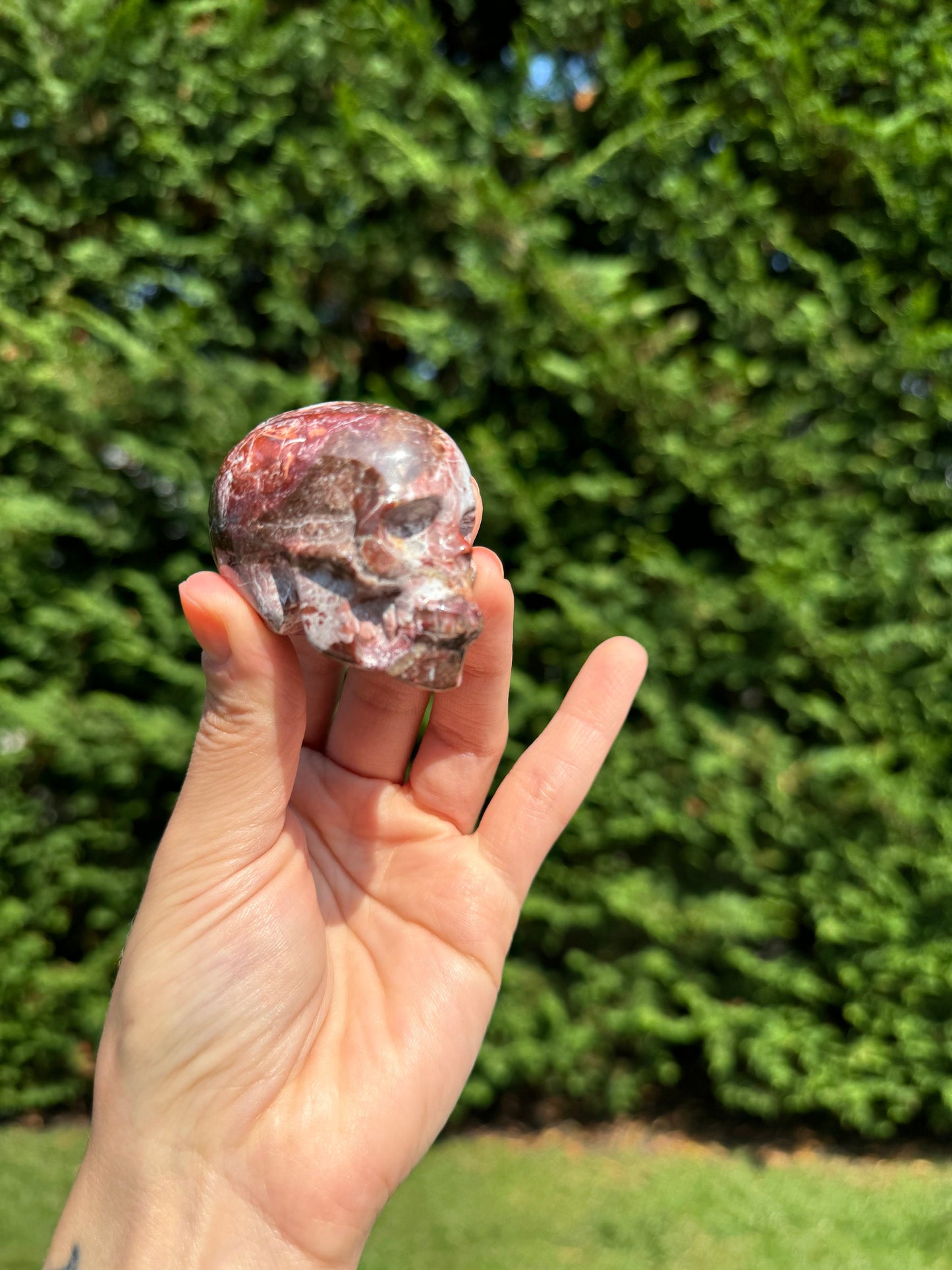 Druzy Mexican Crazy Lace Agate Skull