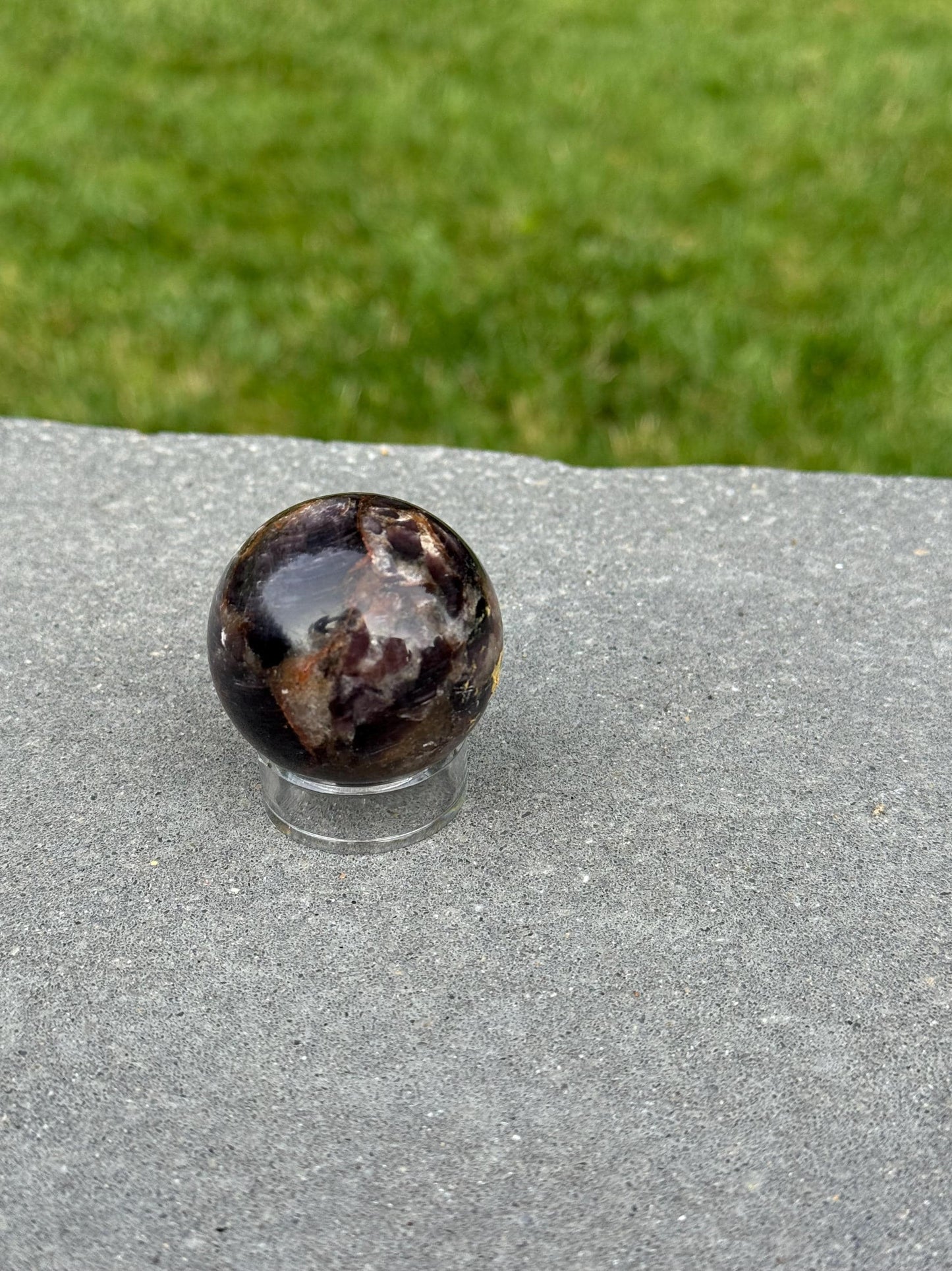 Gem Lepidolite Sphere (43MM)
