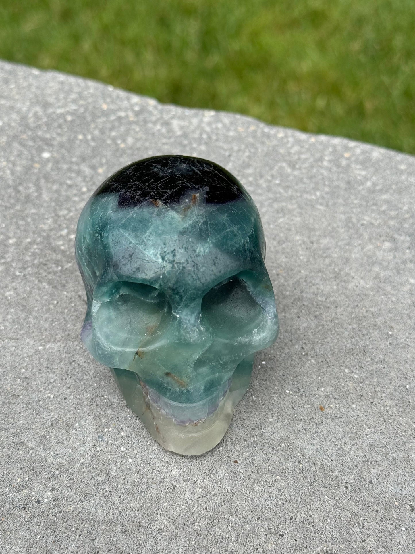 Fluorite Skull Carving (3.5")