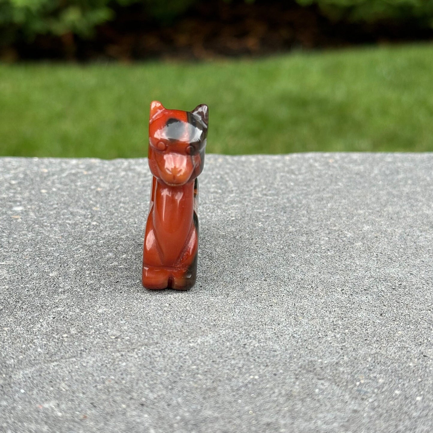 Druzy Carnelian Llama Carving
