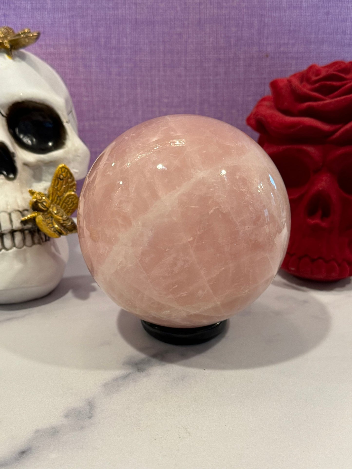 XL Rose Quartz Sphere (113MM)