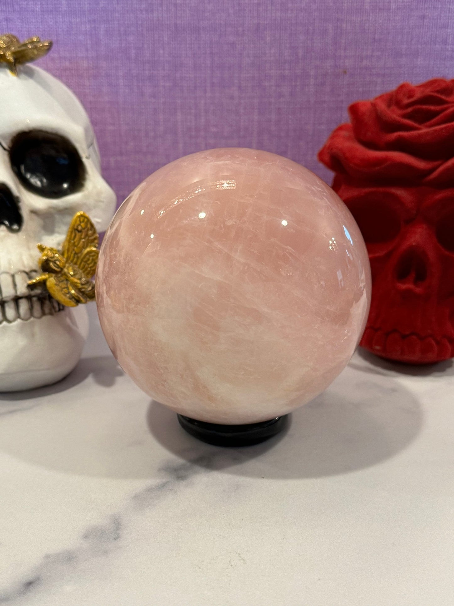 XL Rose Quartz Sphere (113MM)