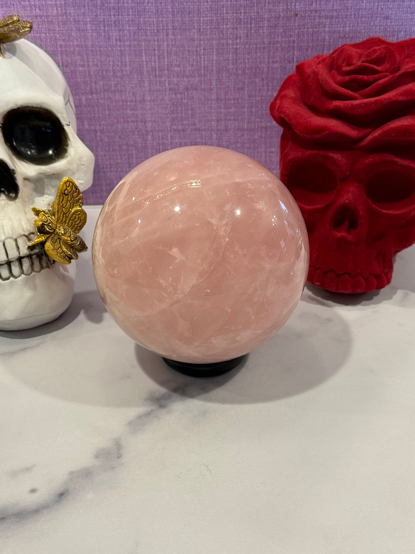 XL Rose Quartz Sphere (113MM)
