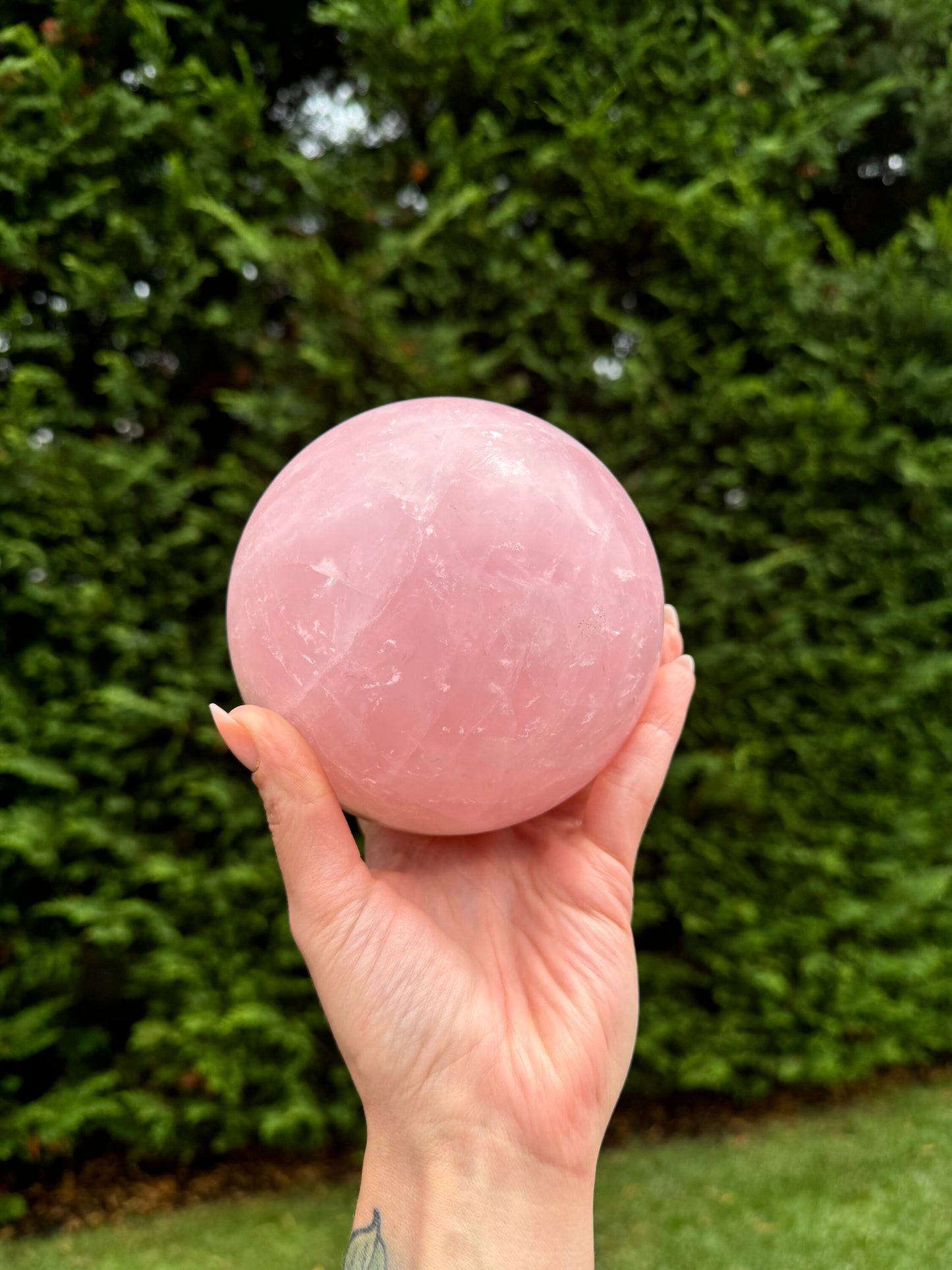 XL Rose Quartz Sphere (113MM)