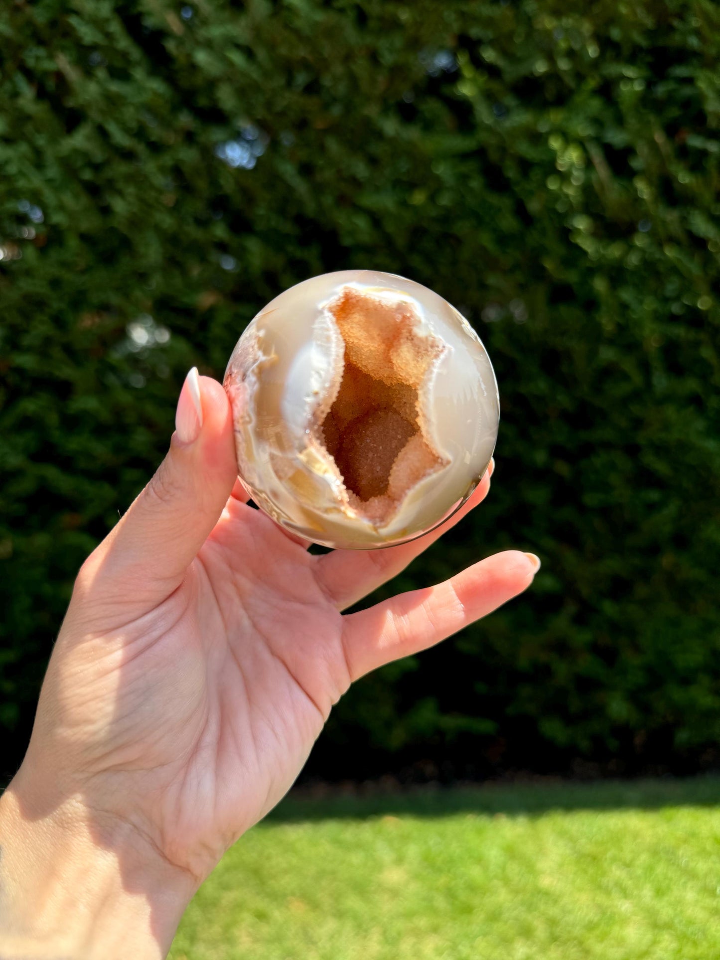 Druzy Orca Agate Sphere (66MM)
