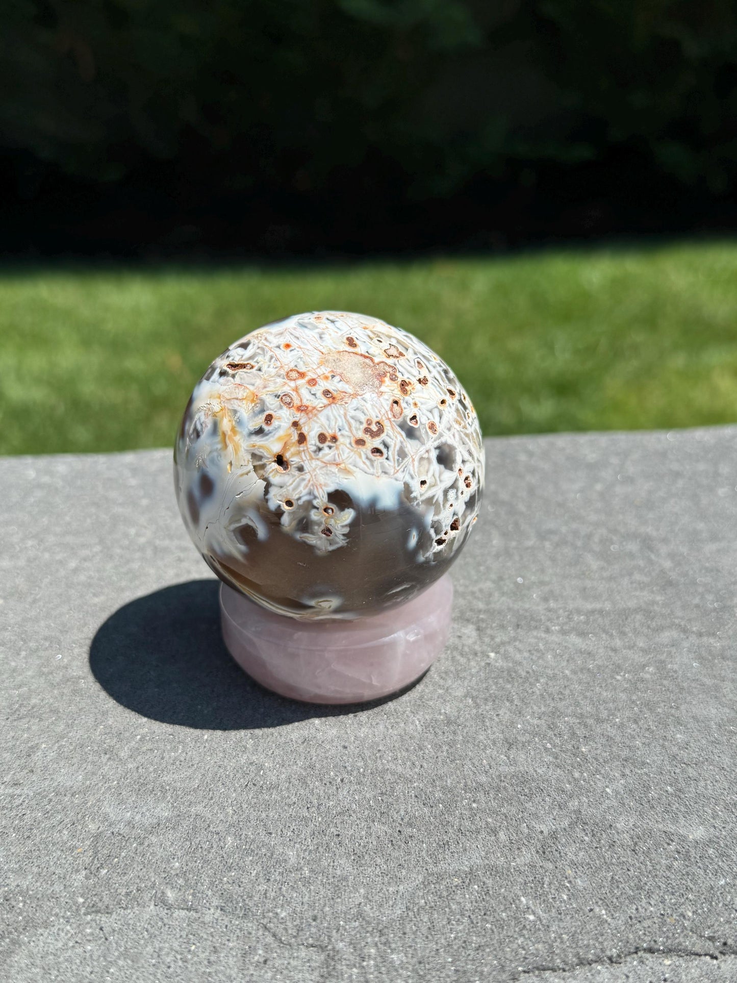 Druzy Orca Agate Sphere (66MM)