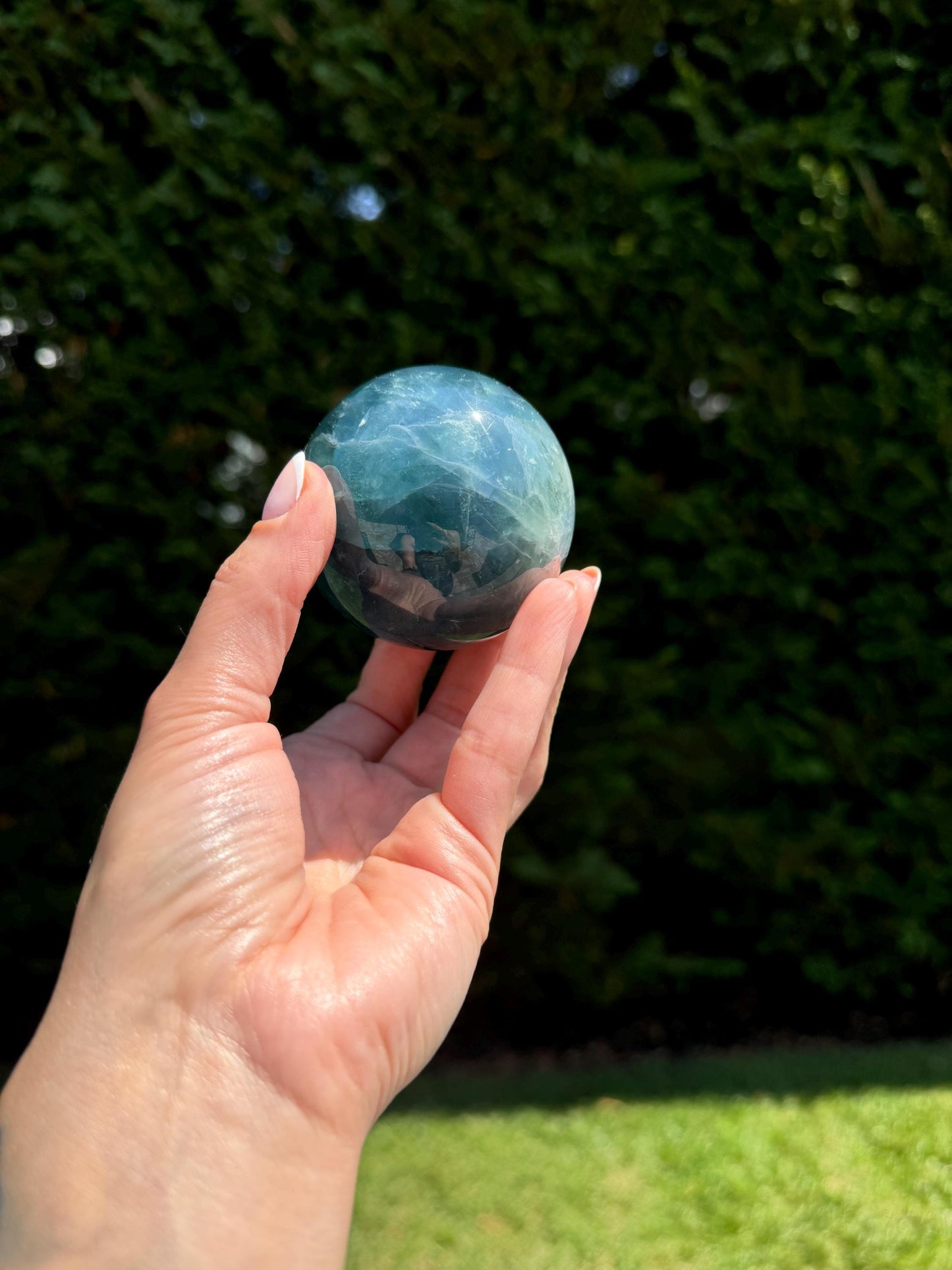 Blue Fluorite Sphere (63MM)