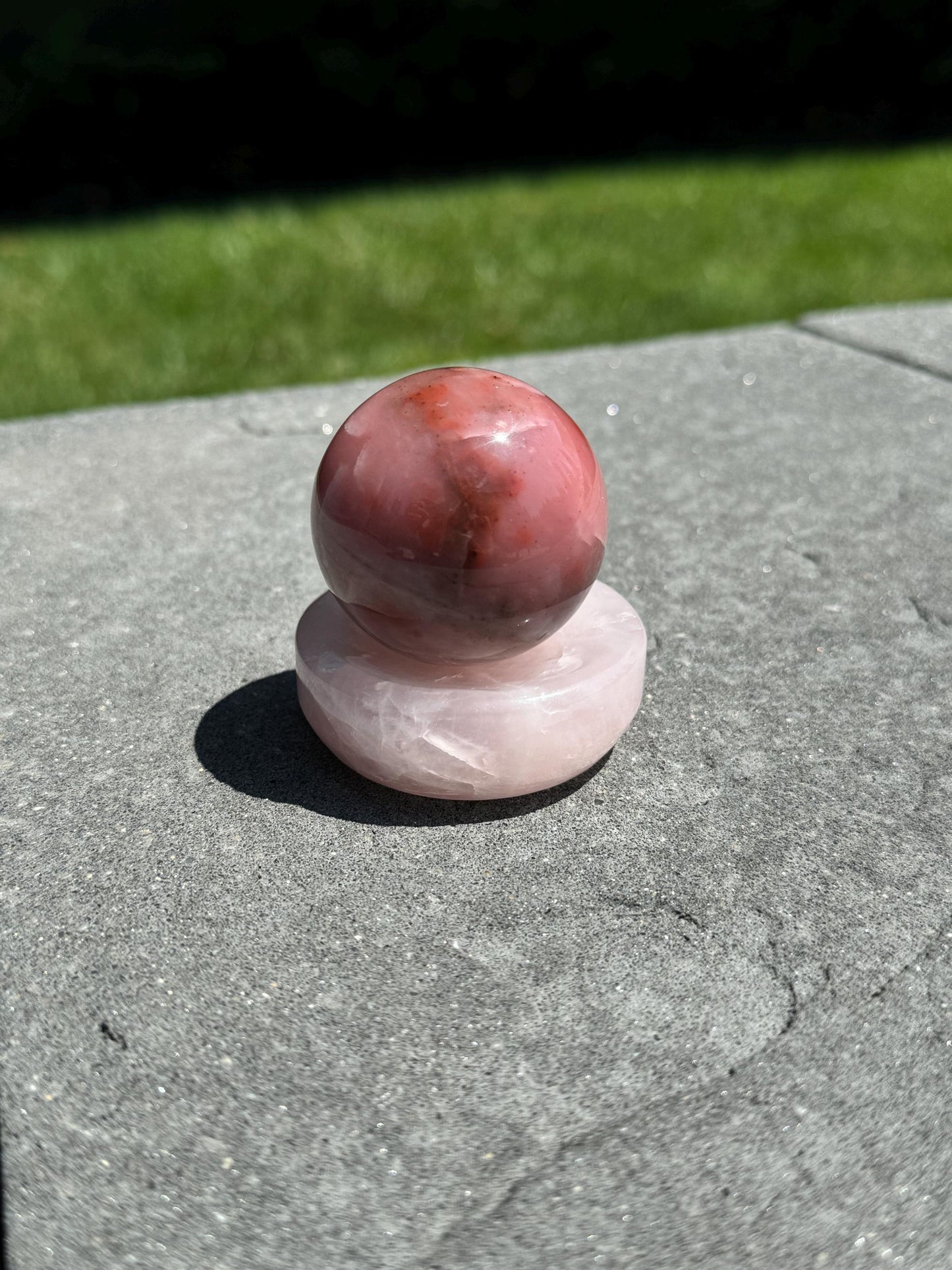 Guava Quartz Sphere (43MM)