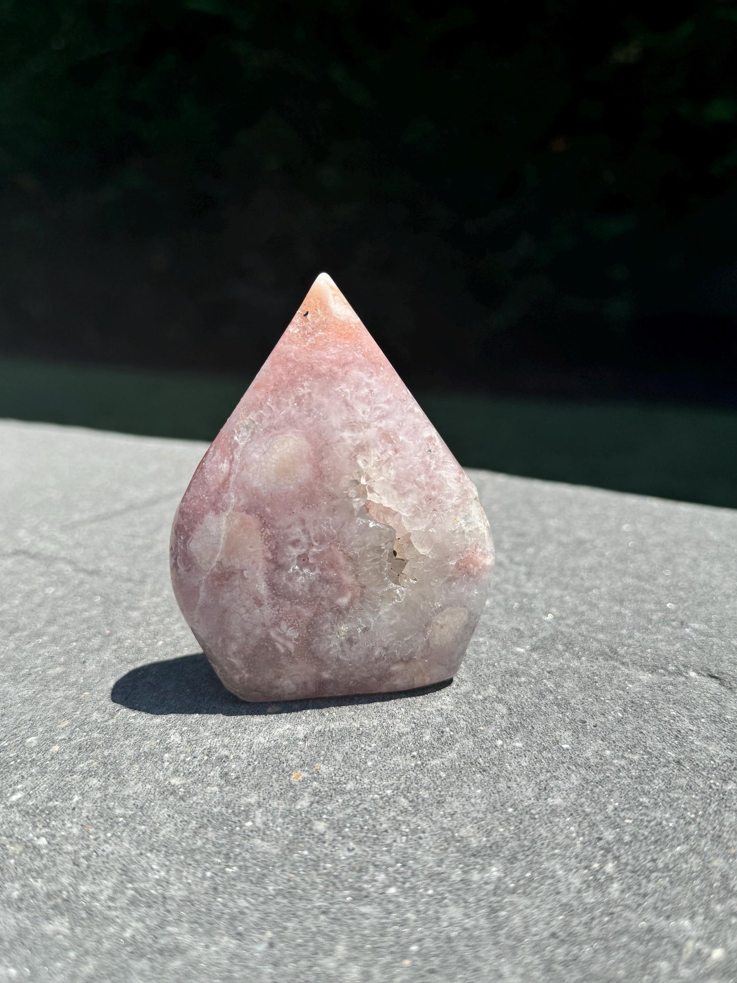 Druzy Pink Amethyst Flame