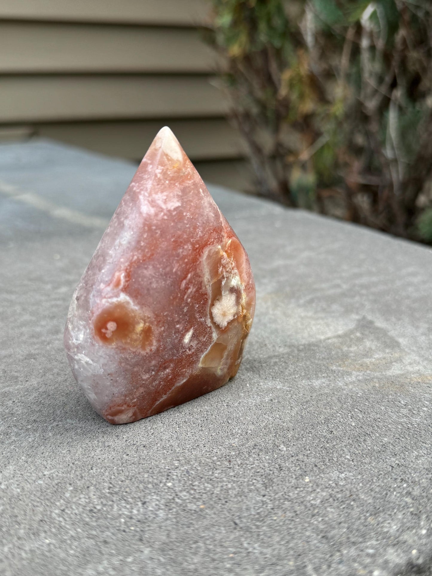 Druzy Pink Amethyst Flame