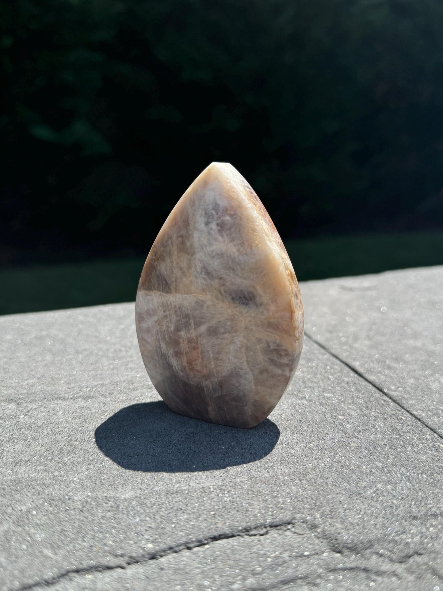 Flashy Peach Moonstone Flame