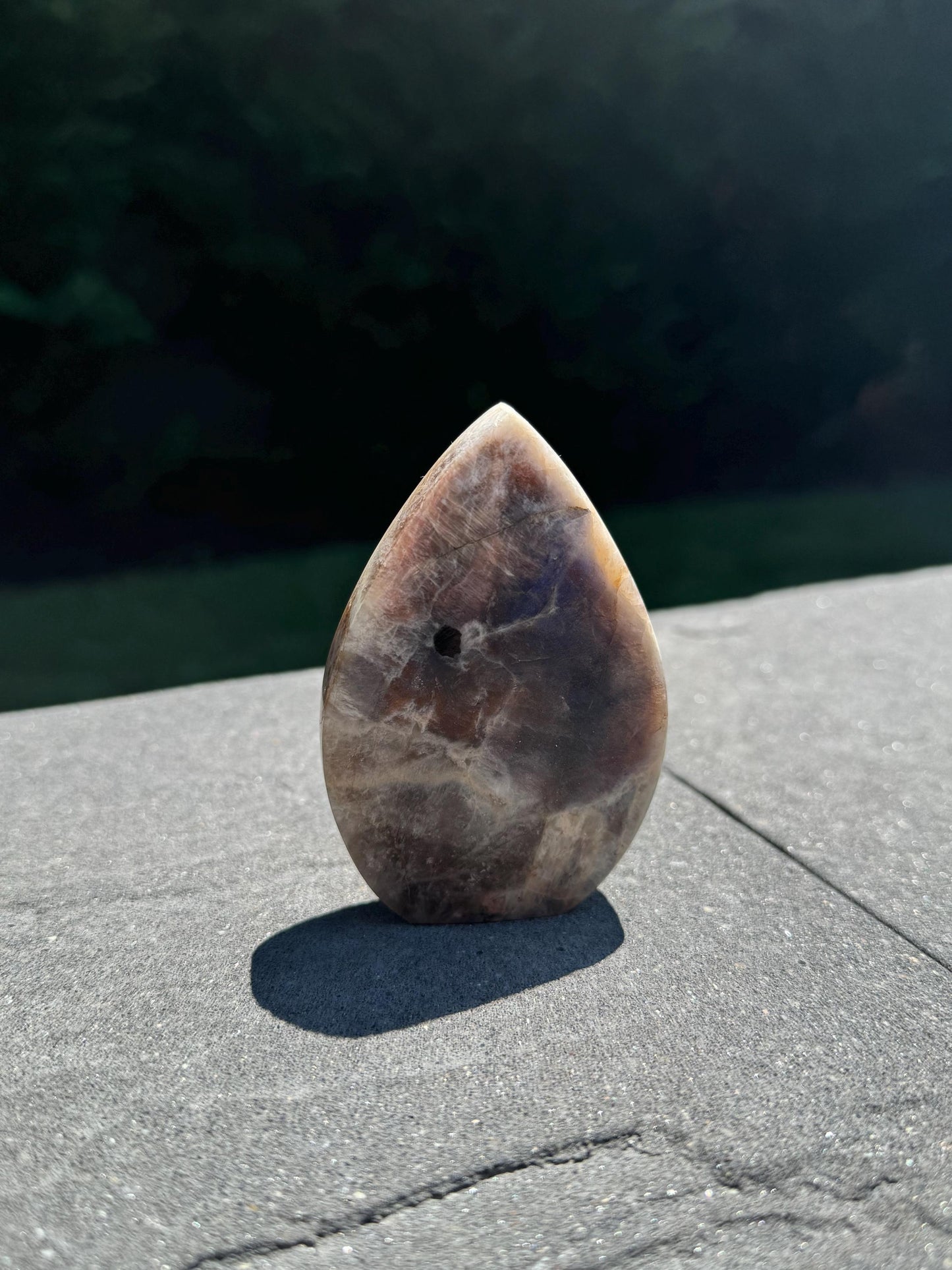 Flashy Peach Moonstone Flame