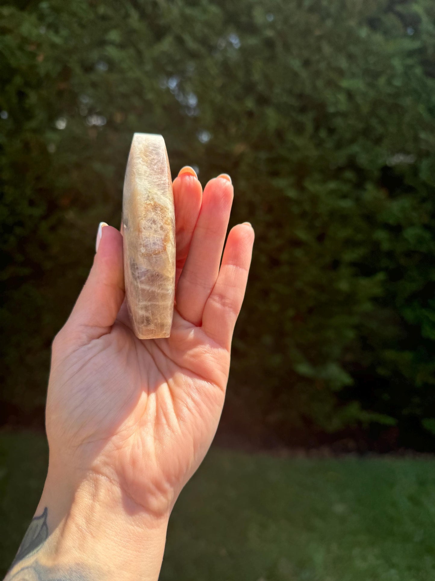 Flashy Peach Moonstone Flame