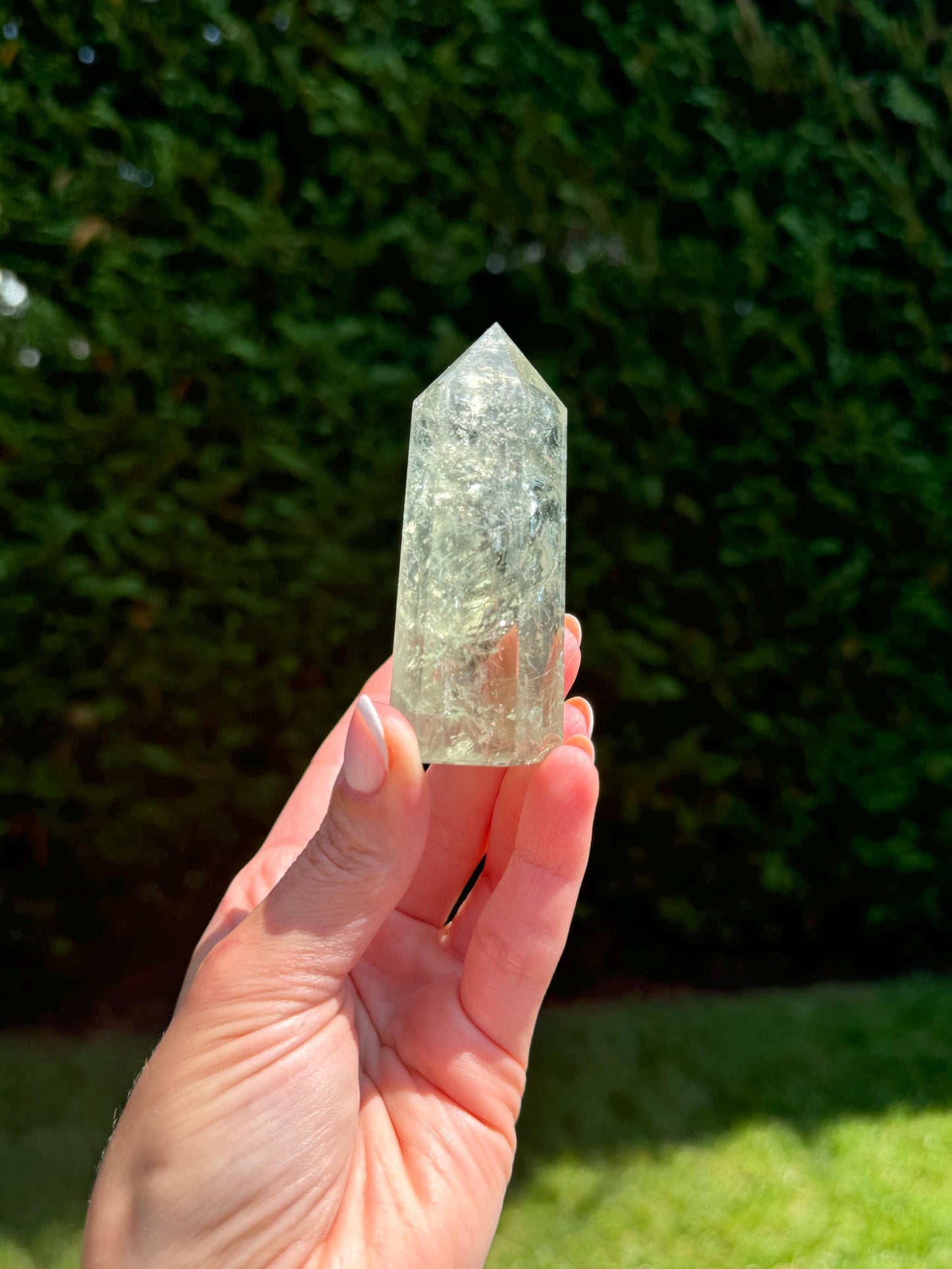 Prasiolite (Green Amethyst) Tower (3")