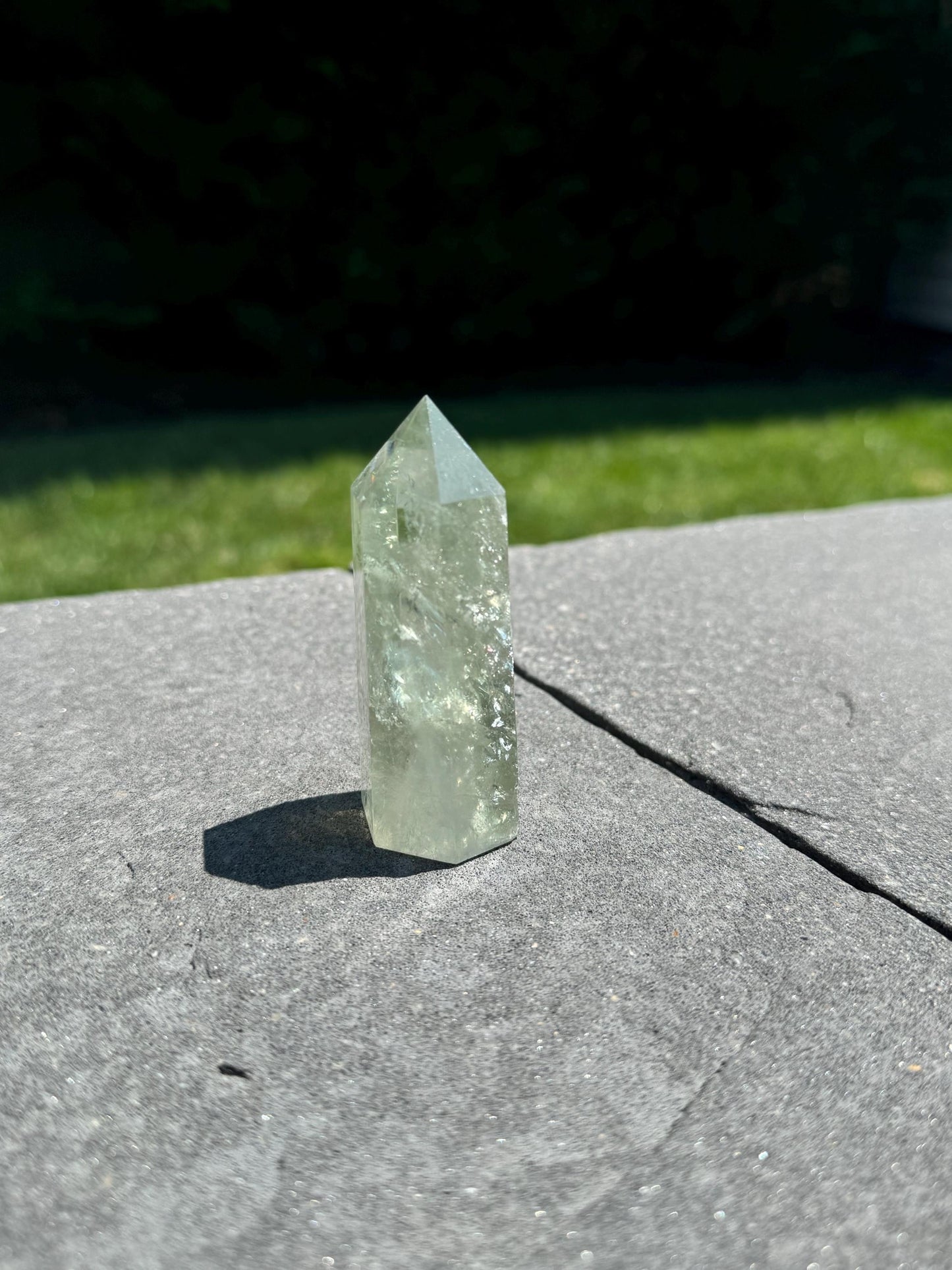 Prasiolite (Green Amethyst) Tower (3")