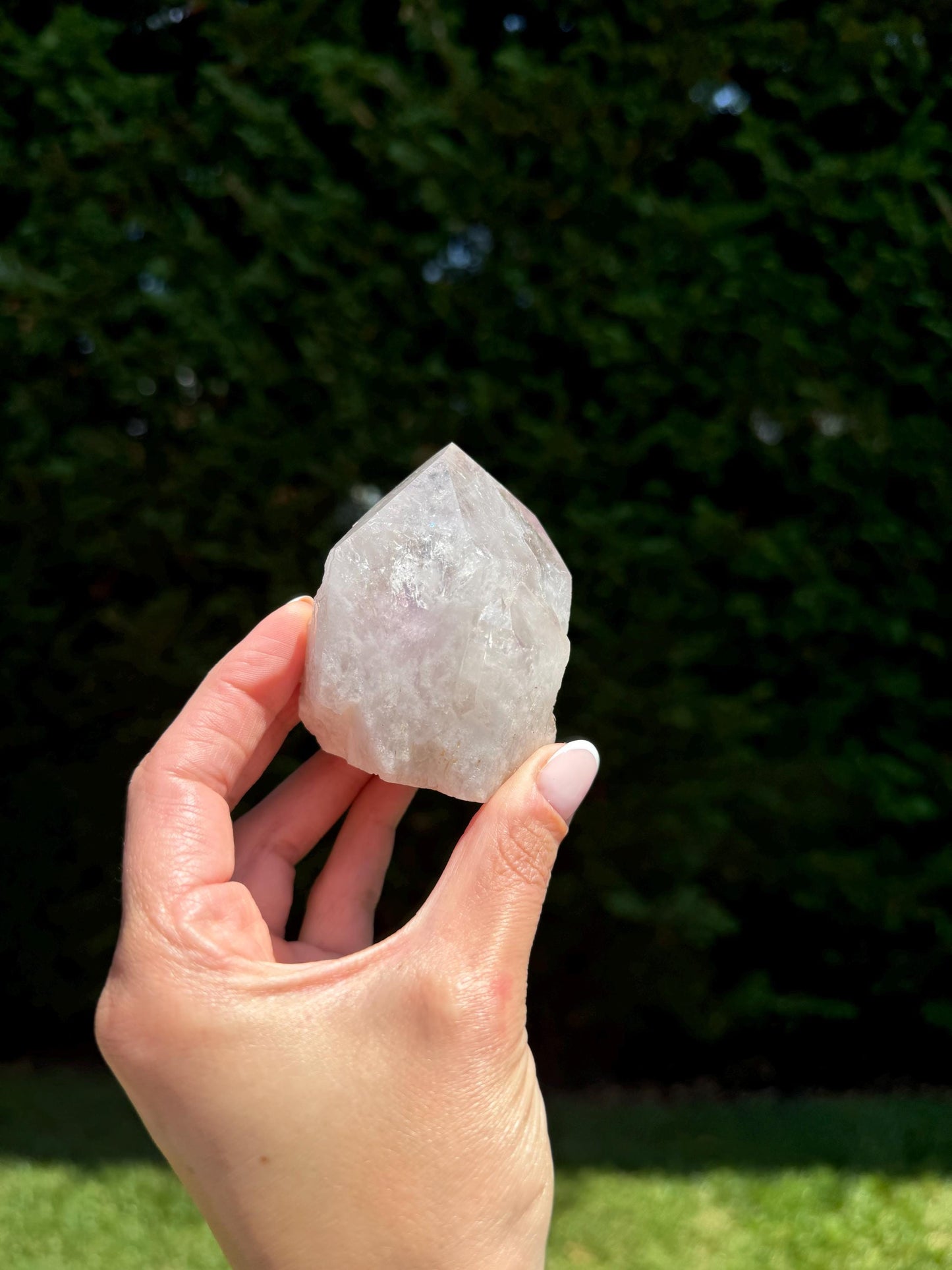 Brazilian Phantom Amethyst Polished Point
