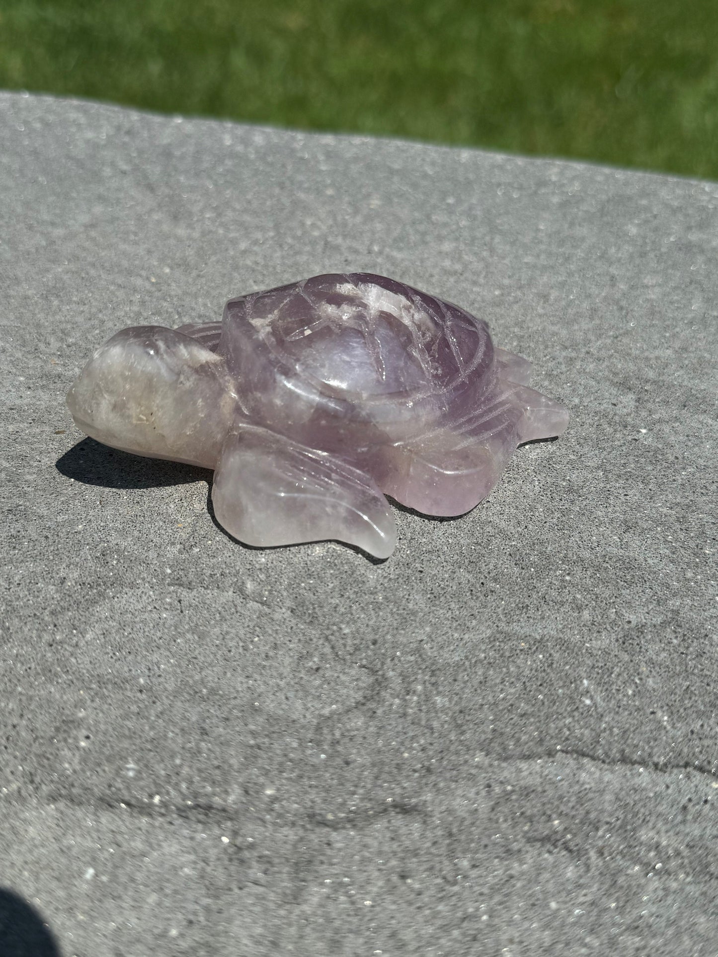 Purple Amethyst Turtle Carving