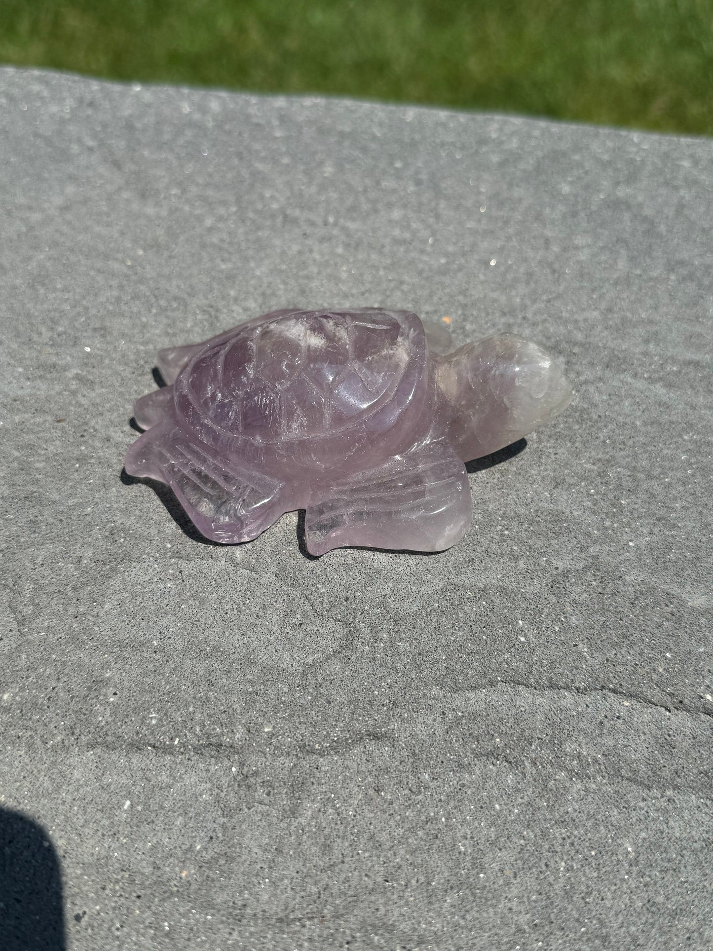 Purple Amethyst Turtle Carving