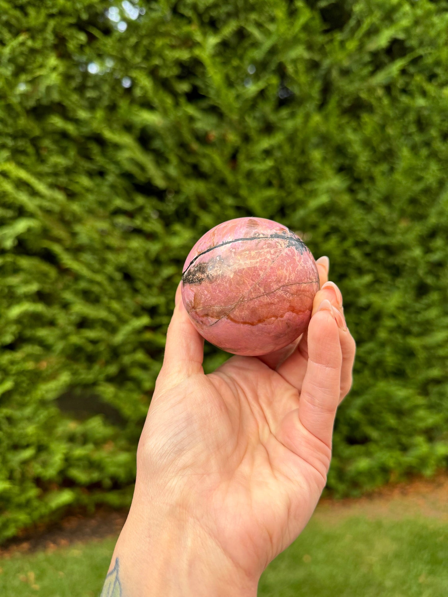 High Quality Rhodonite Sphere (65MM)
