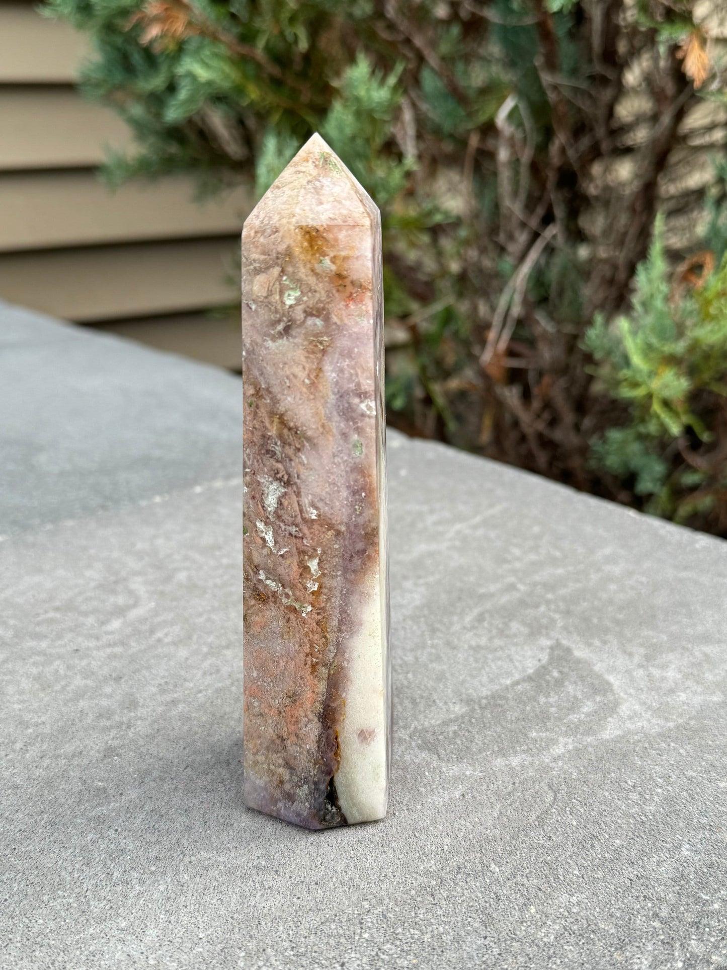 Included Garden Purple Fluorite Tower