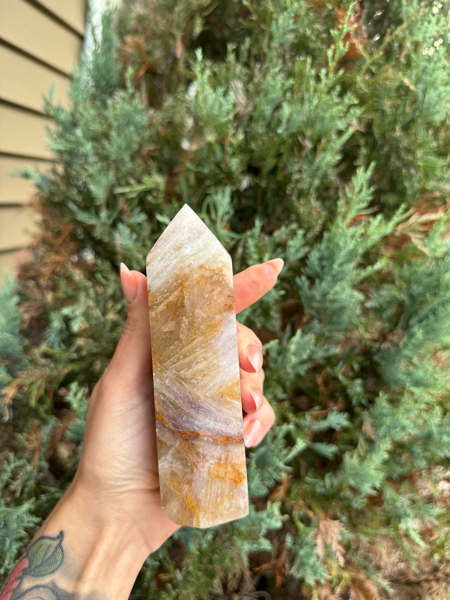 Garden Included Fluorite Tower
