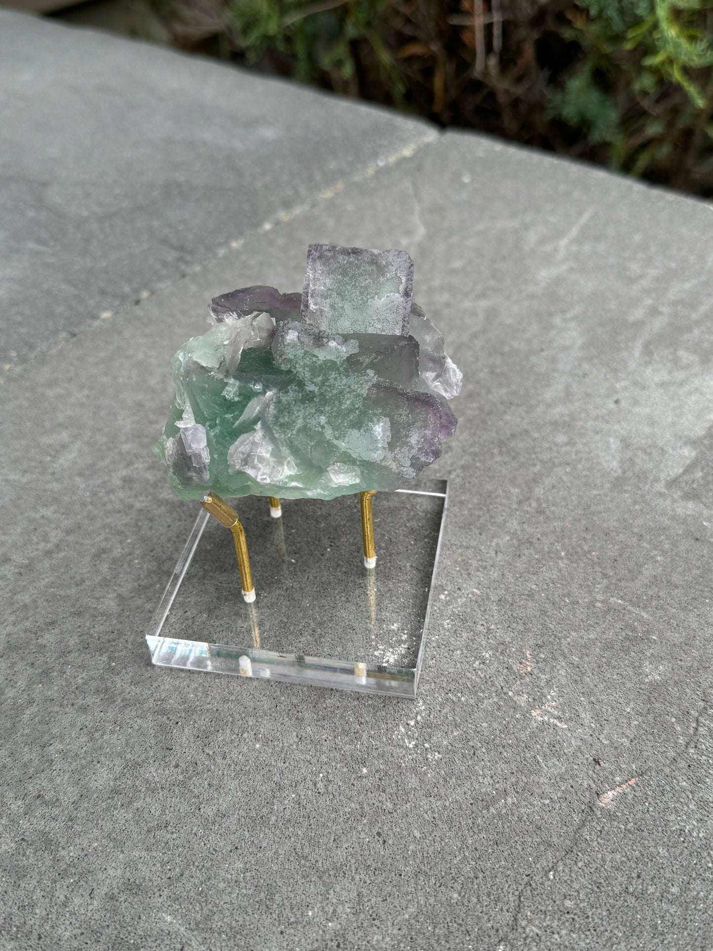 Green & Purple Fluorite Cubic Specimen (Hunan, China)
