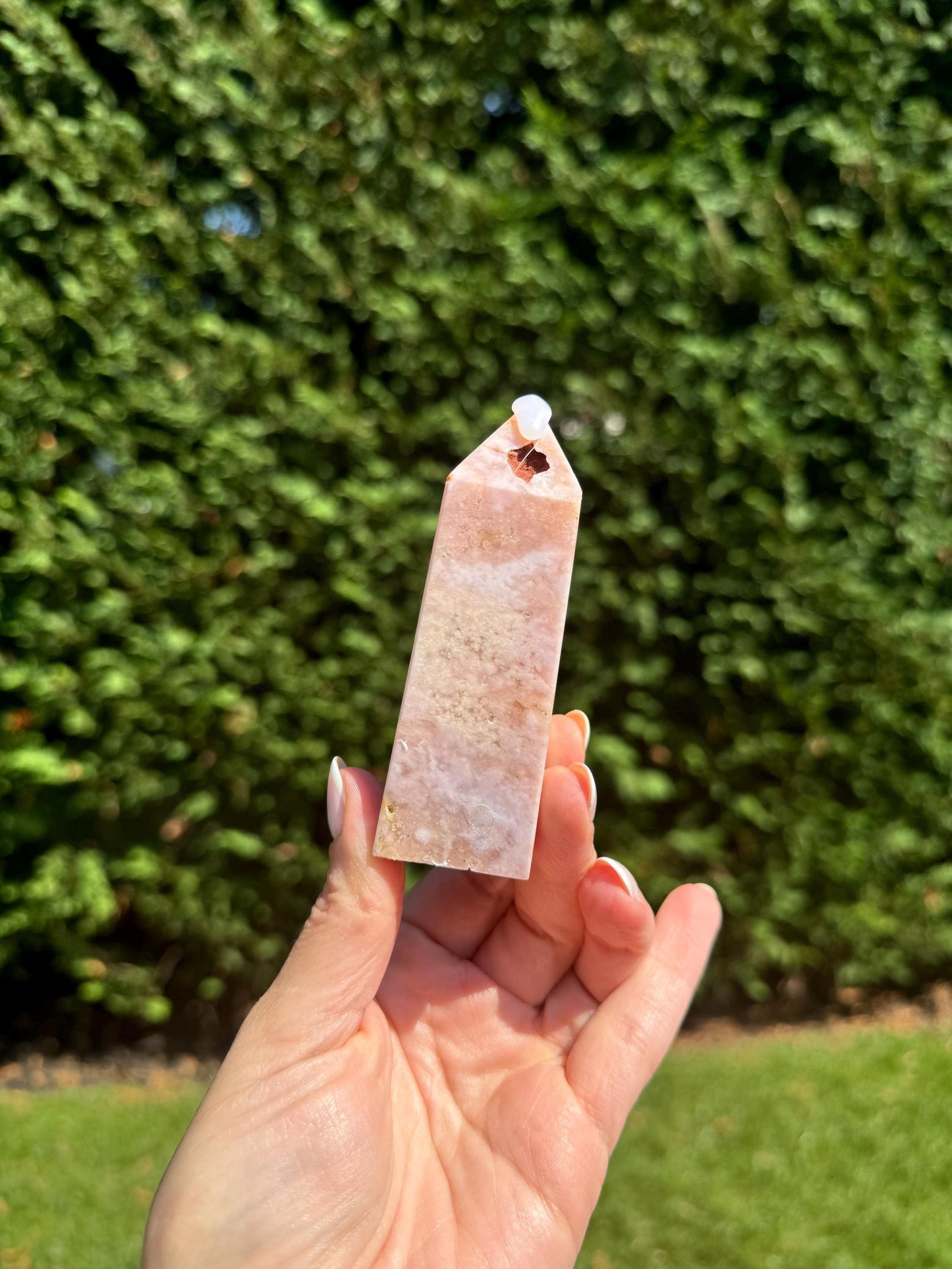 Druzy Pink Amethyst Tower (3.5")