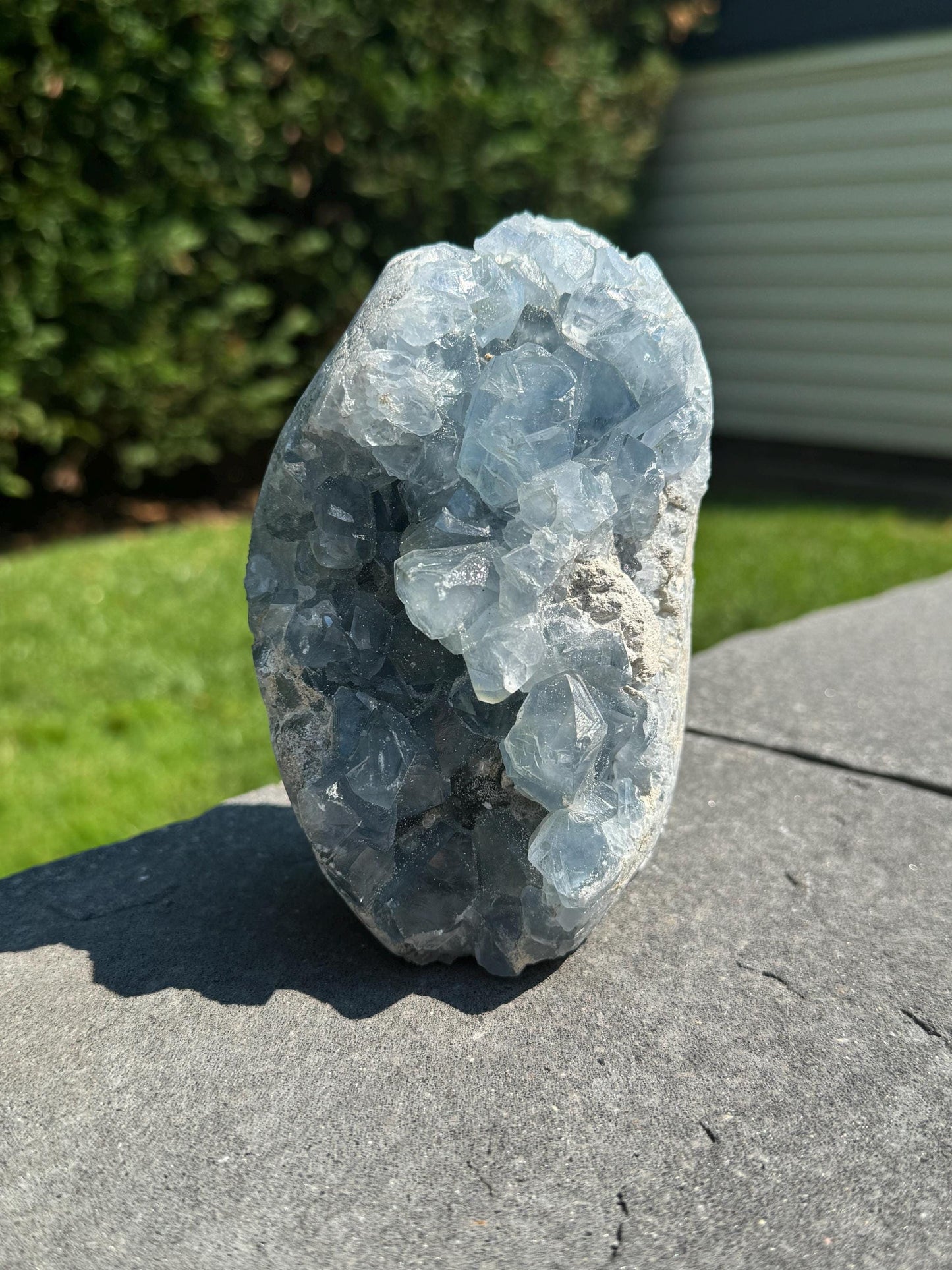 Blue Celestite Cutbase Freeform (4.5lbs)