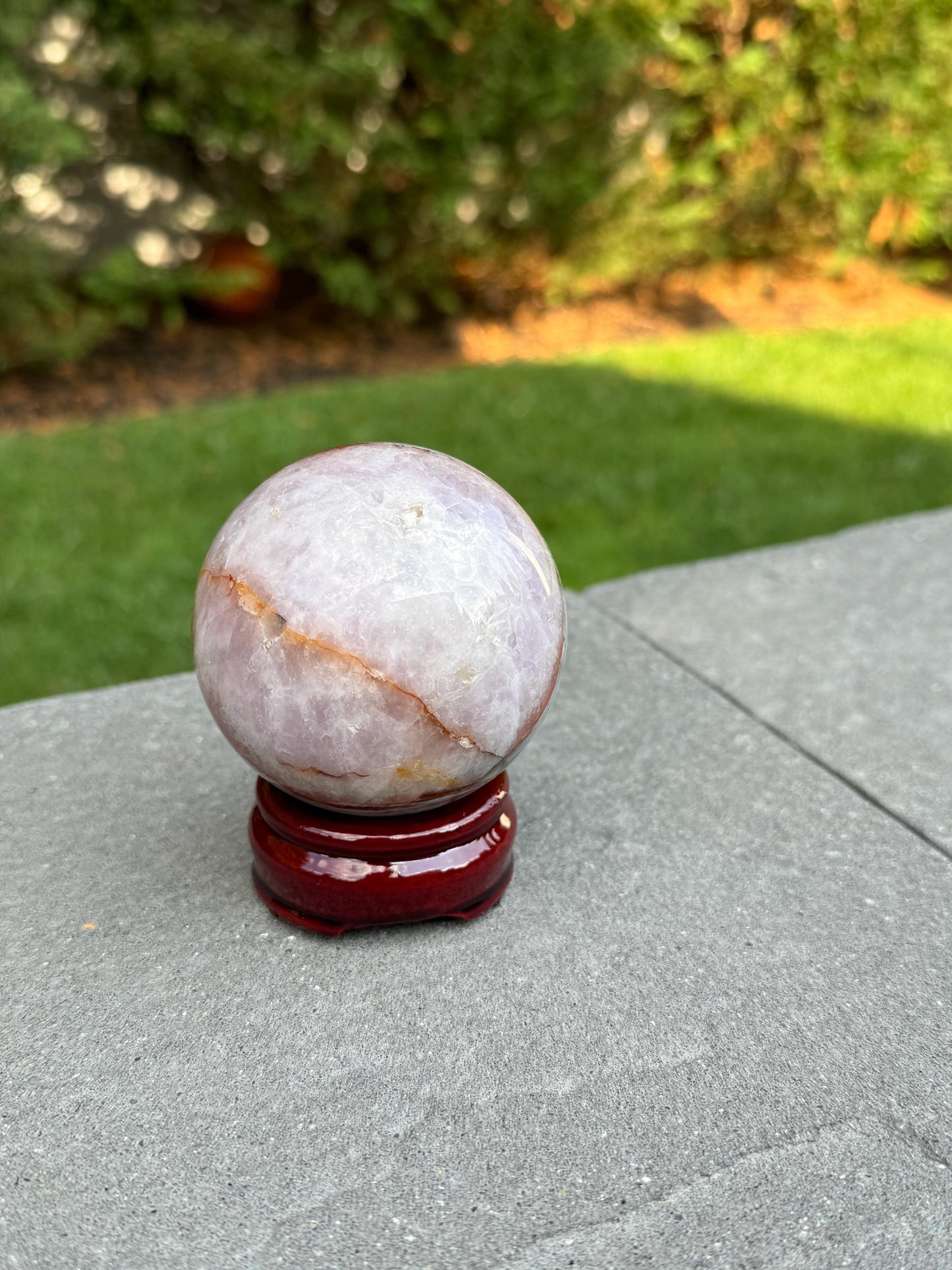 Amethyst & Mexican Crazy Lace Agate Sphere (69MM)