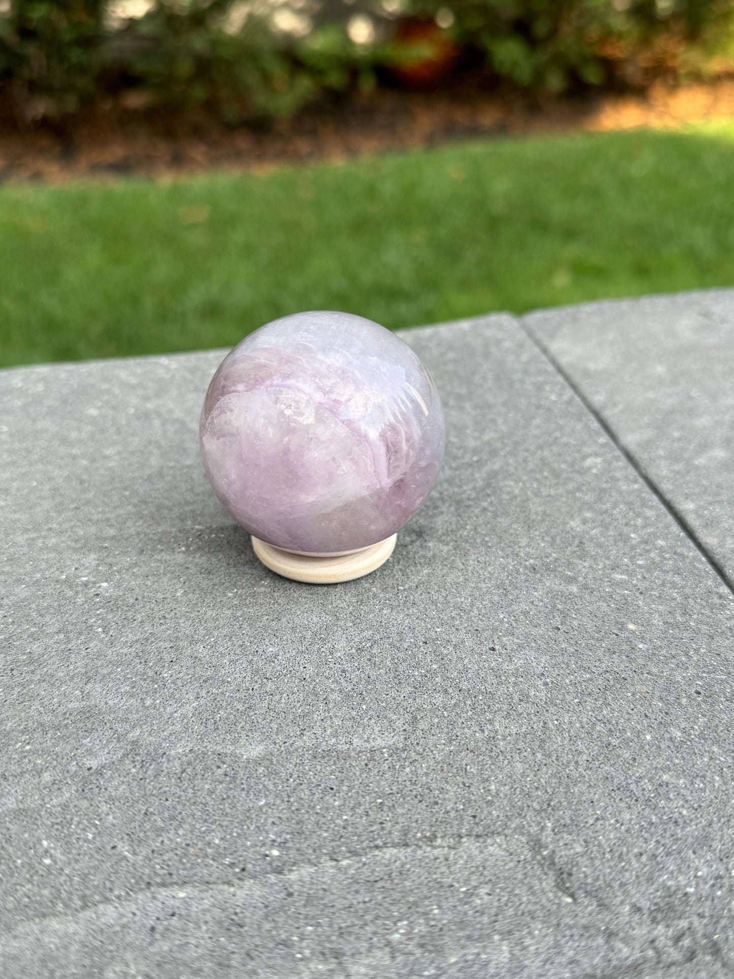 Pastel Banded Fluorite Sphere (51MM)