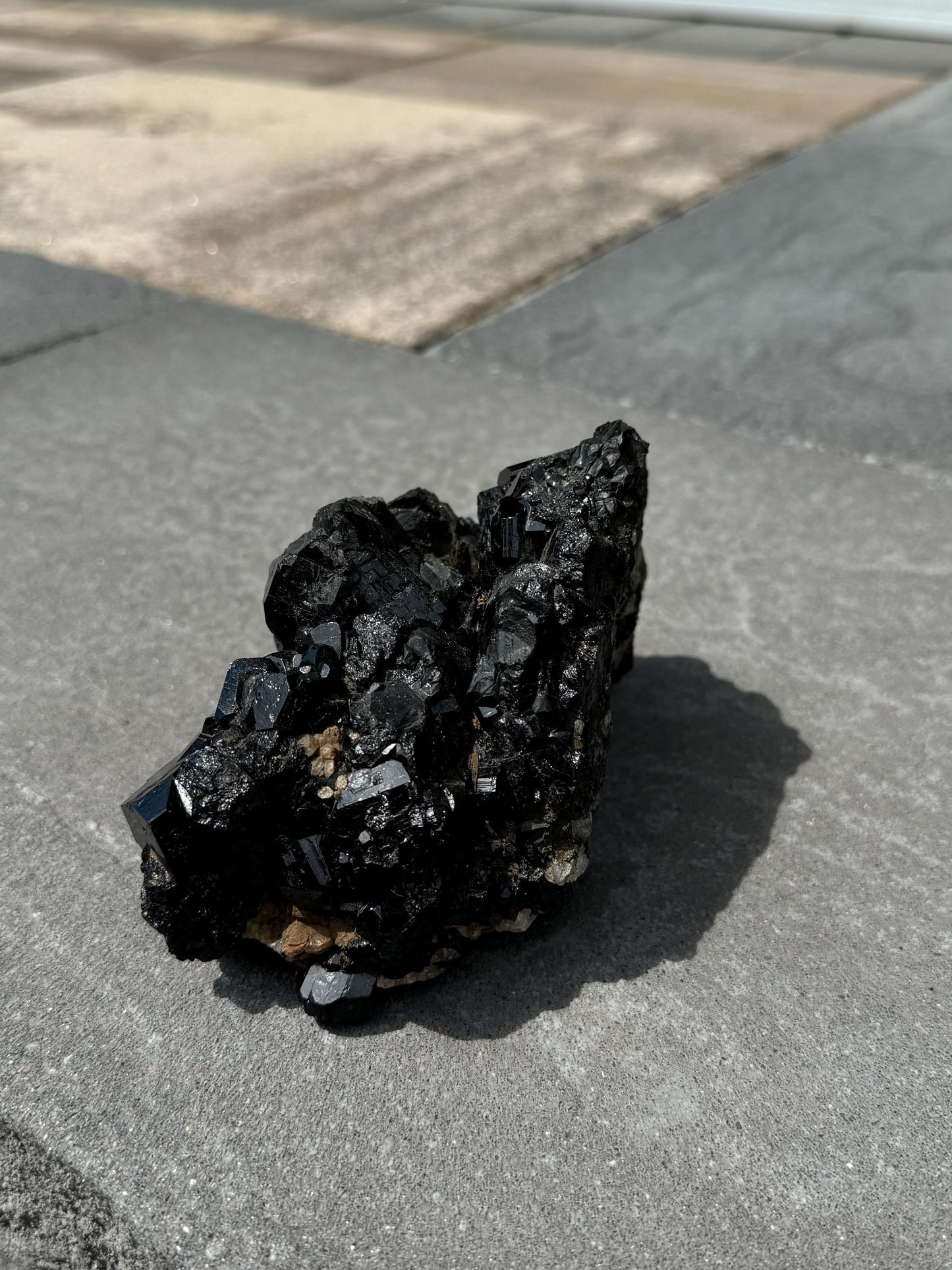 XL Raw High-Quality Black Tourmaline & Quartz Specimen (2.21lbs)