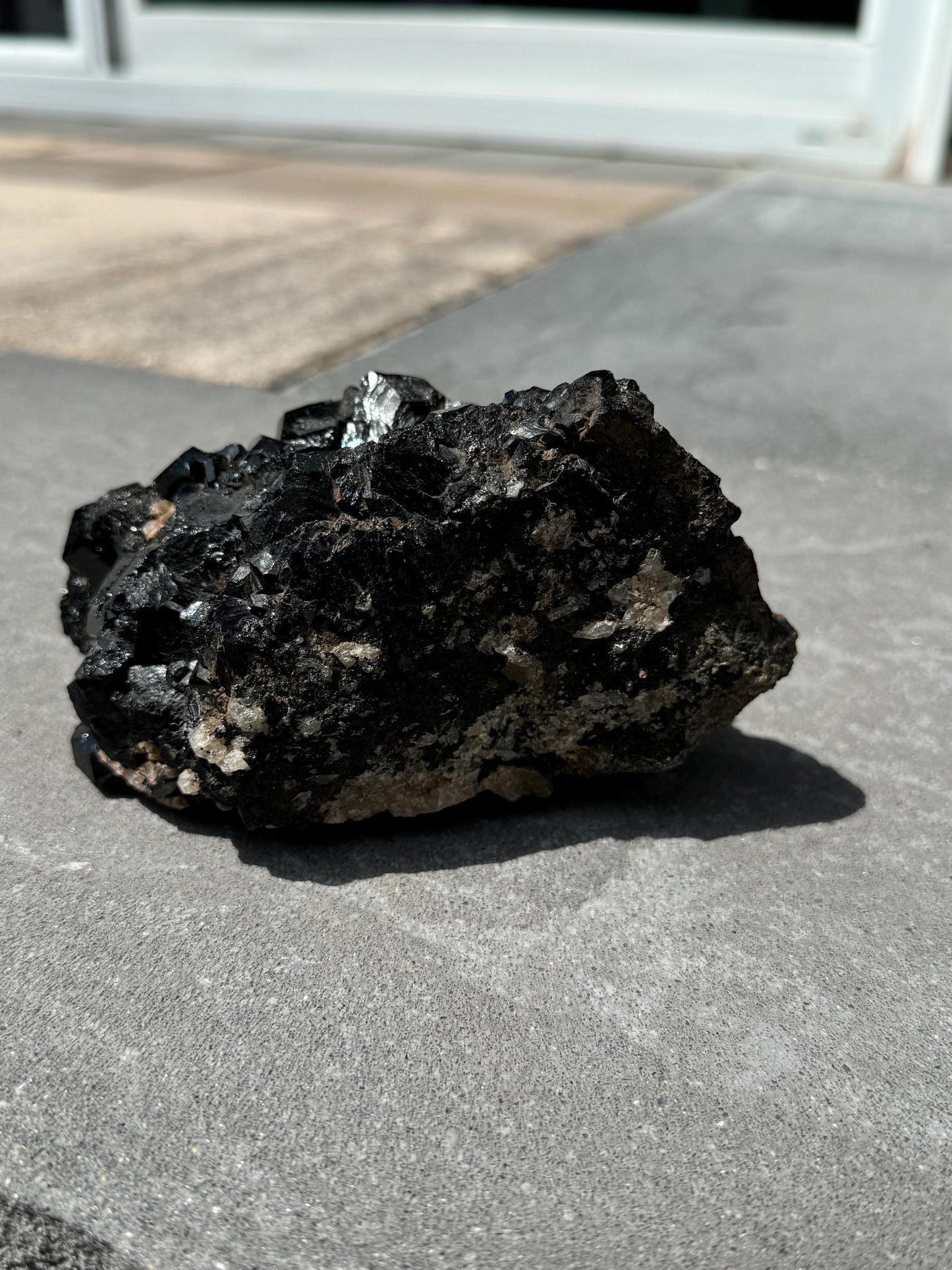 XL Raw High-Quality Black Tourmaline & Quartz Specimen (2.21lbs)