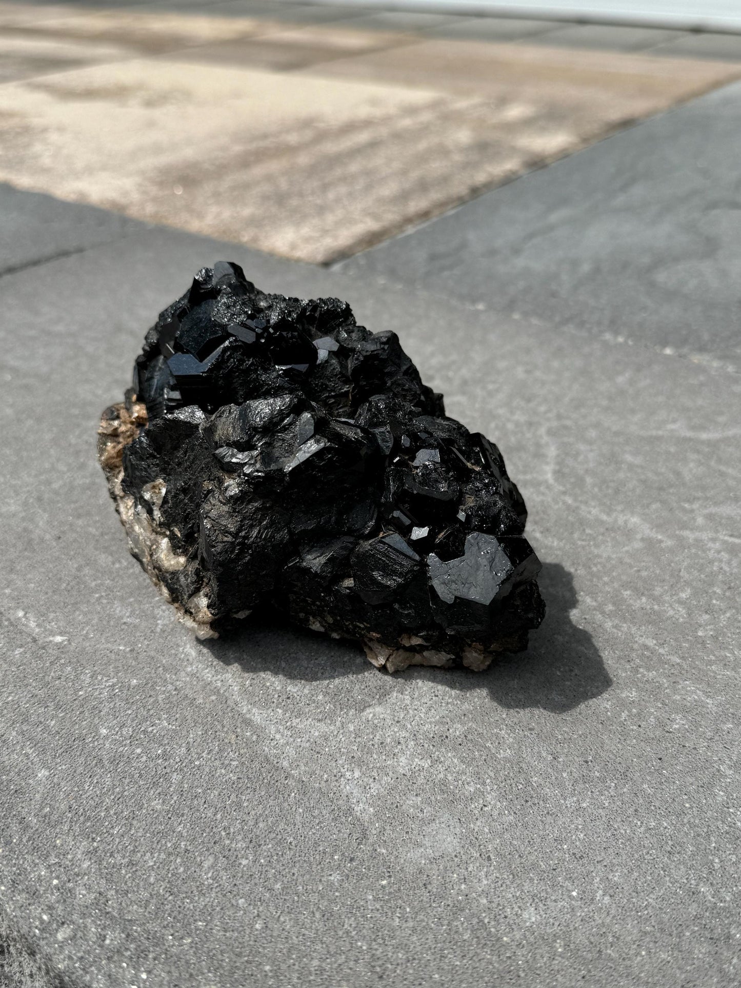 XL Raw High-Quality Black Tourmaline & Quartz Specimen (2.21lbs)