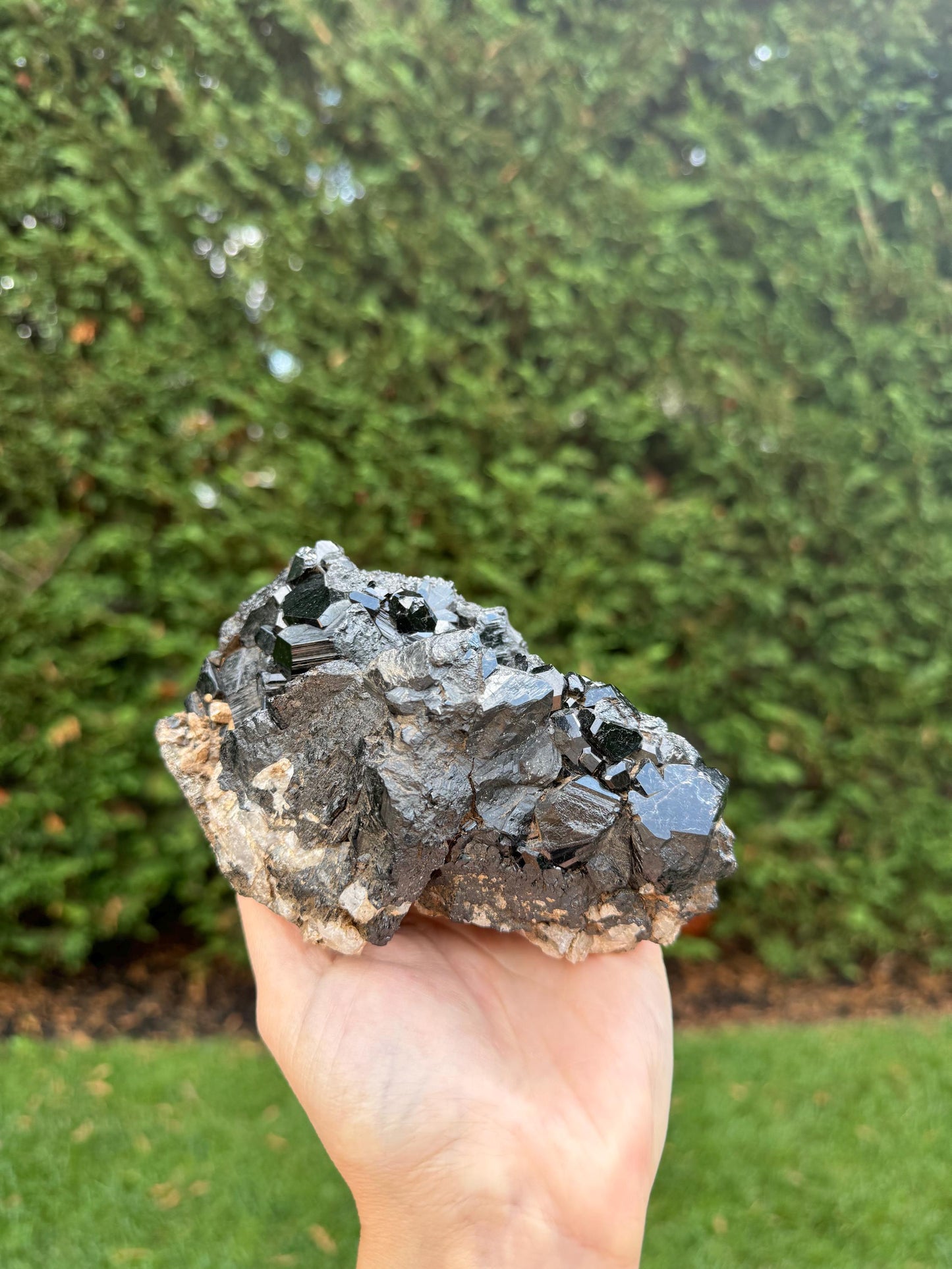 XL Raw High-Quality Black Tourmaline & Quartz Specimen (2.21lbs)
