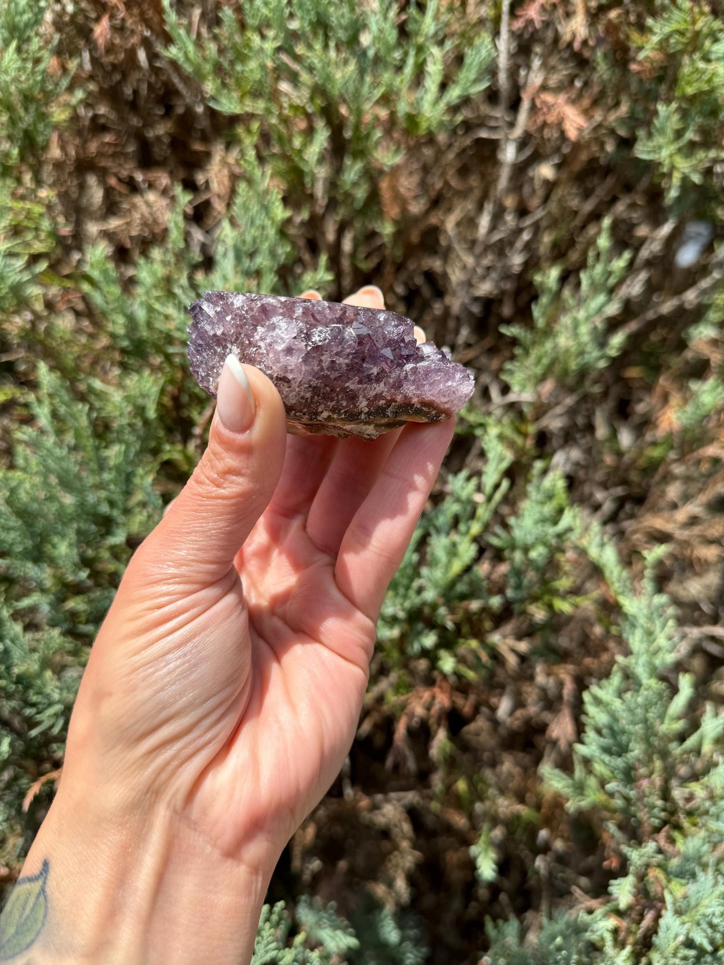 Purple Amethyst Stalactite Eye Cluster