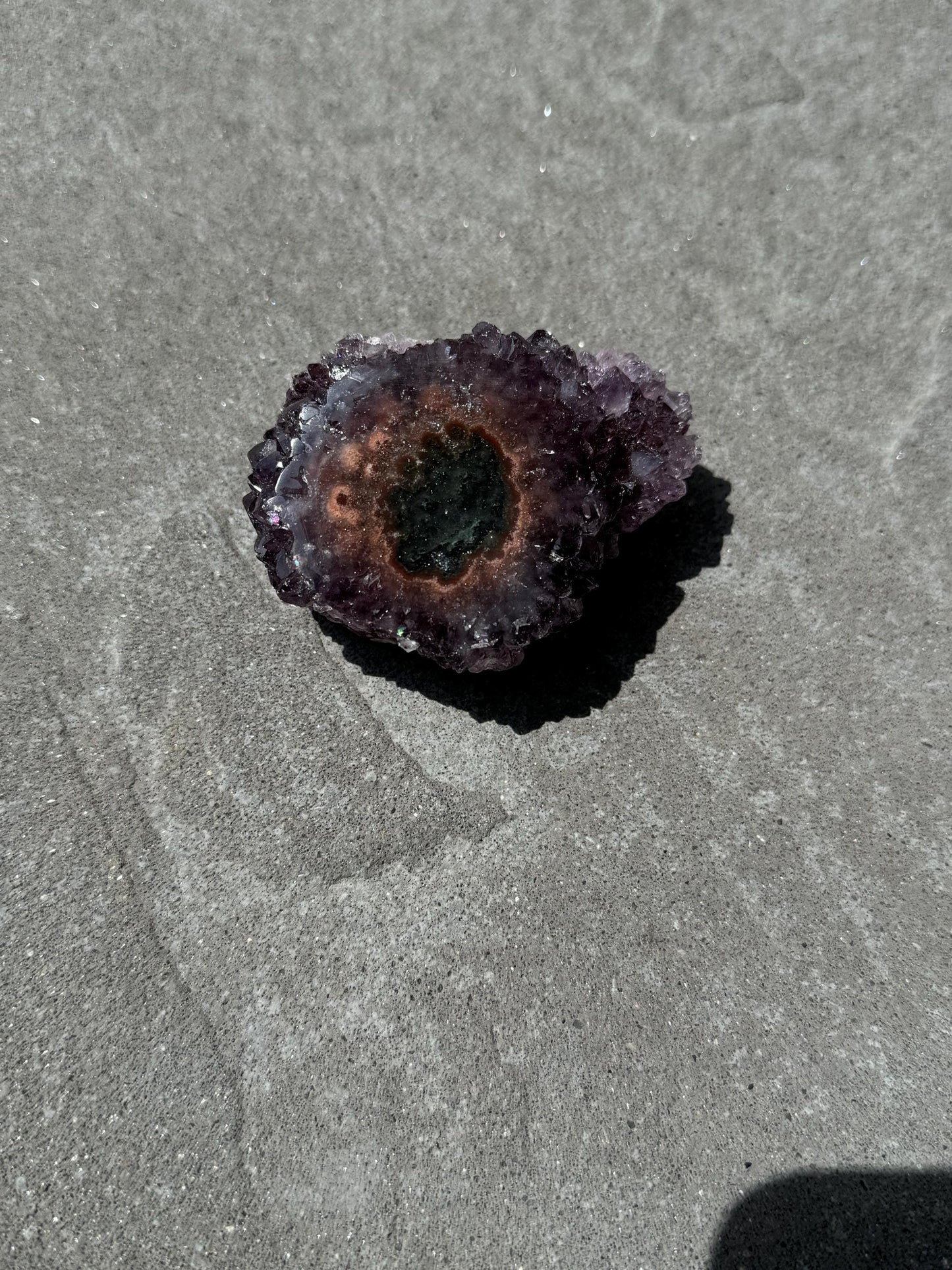 Purple Amethyst Stalactite Eye Cluster