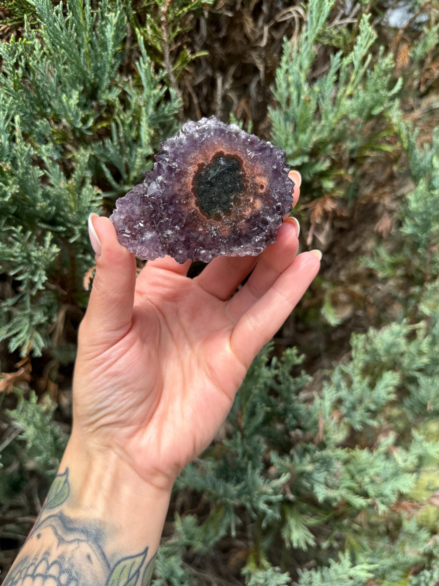 Purple Amethyst Stalactite Eye Cluster