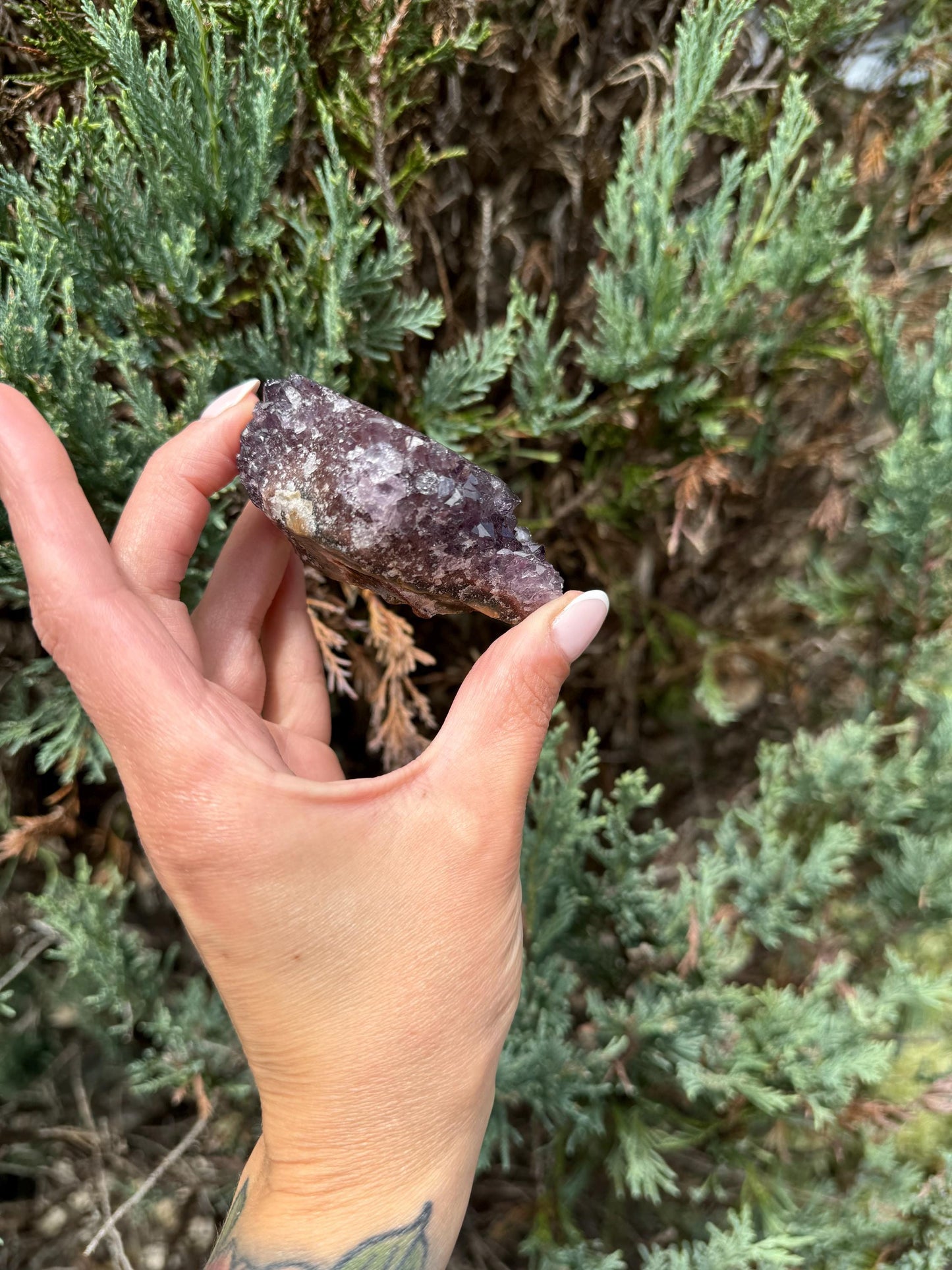 Purple Amethyst Stalactite Eye Cluster